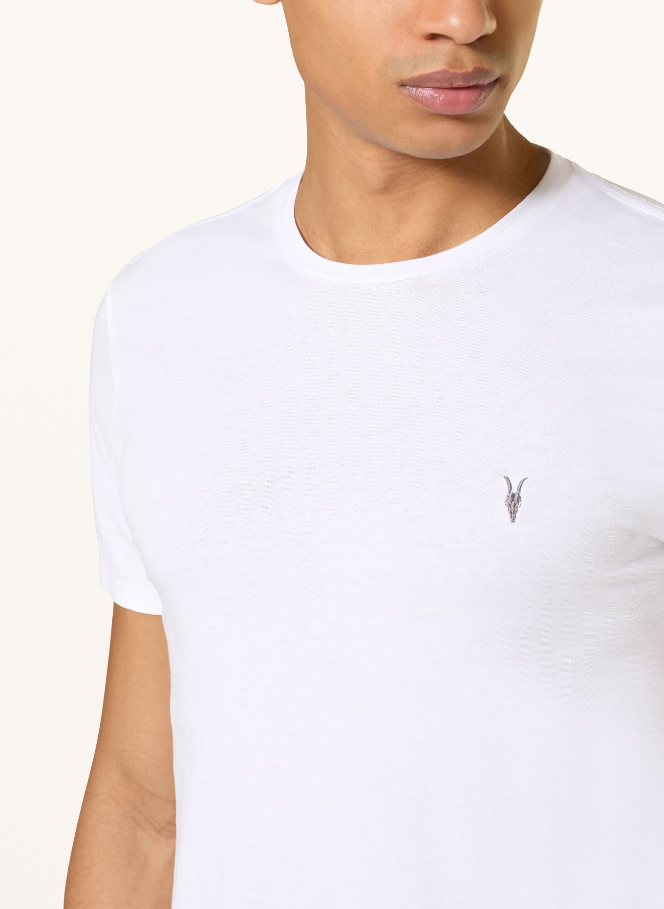 ALLSAINTS 3er-Pack T-Shirts TONIC: WEISS / HELLGRAU / SCHWARZ