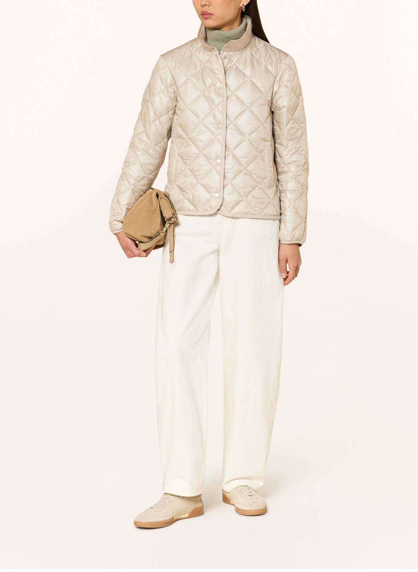 No.1 Como Quilted jacket: BEIGE