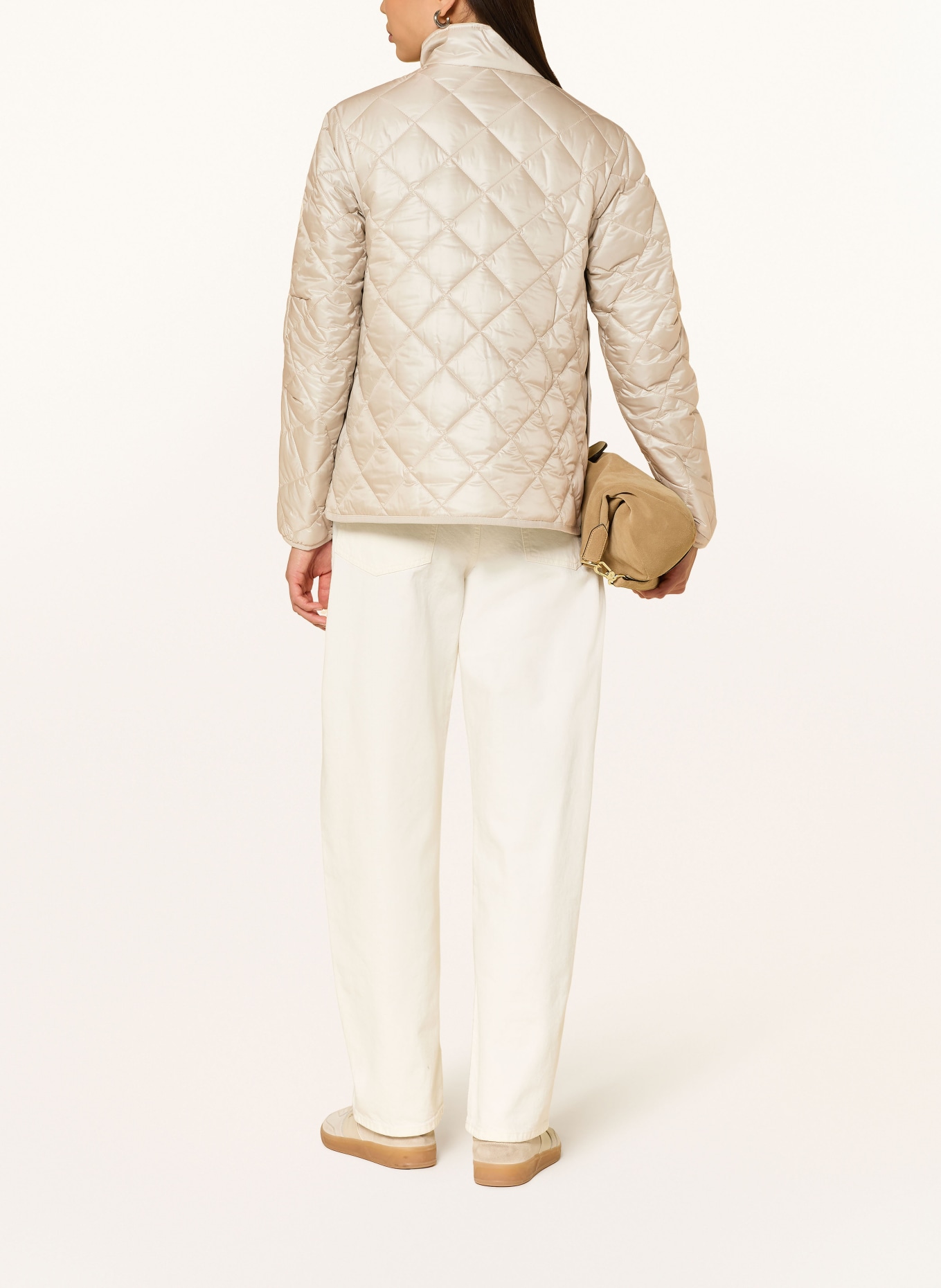 No.1 Como Quilted jacket: BEIGE