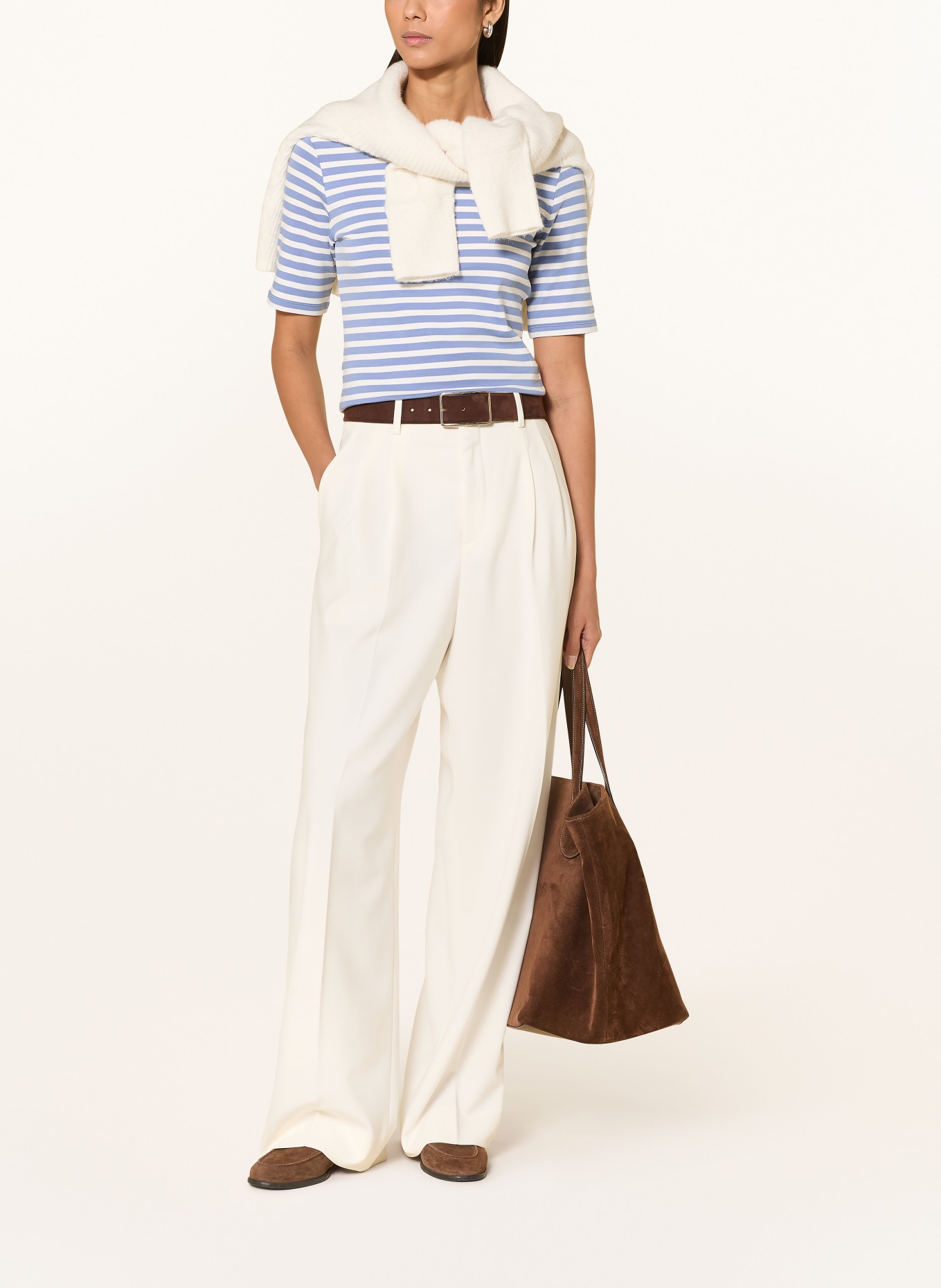 GANT Tričko: MODRÁ / BÍLÁ