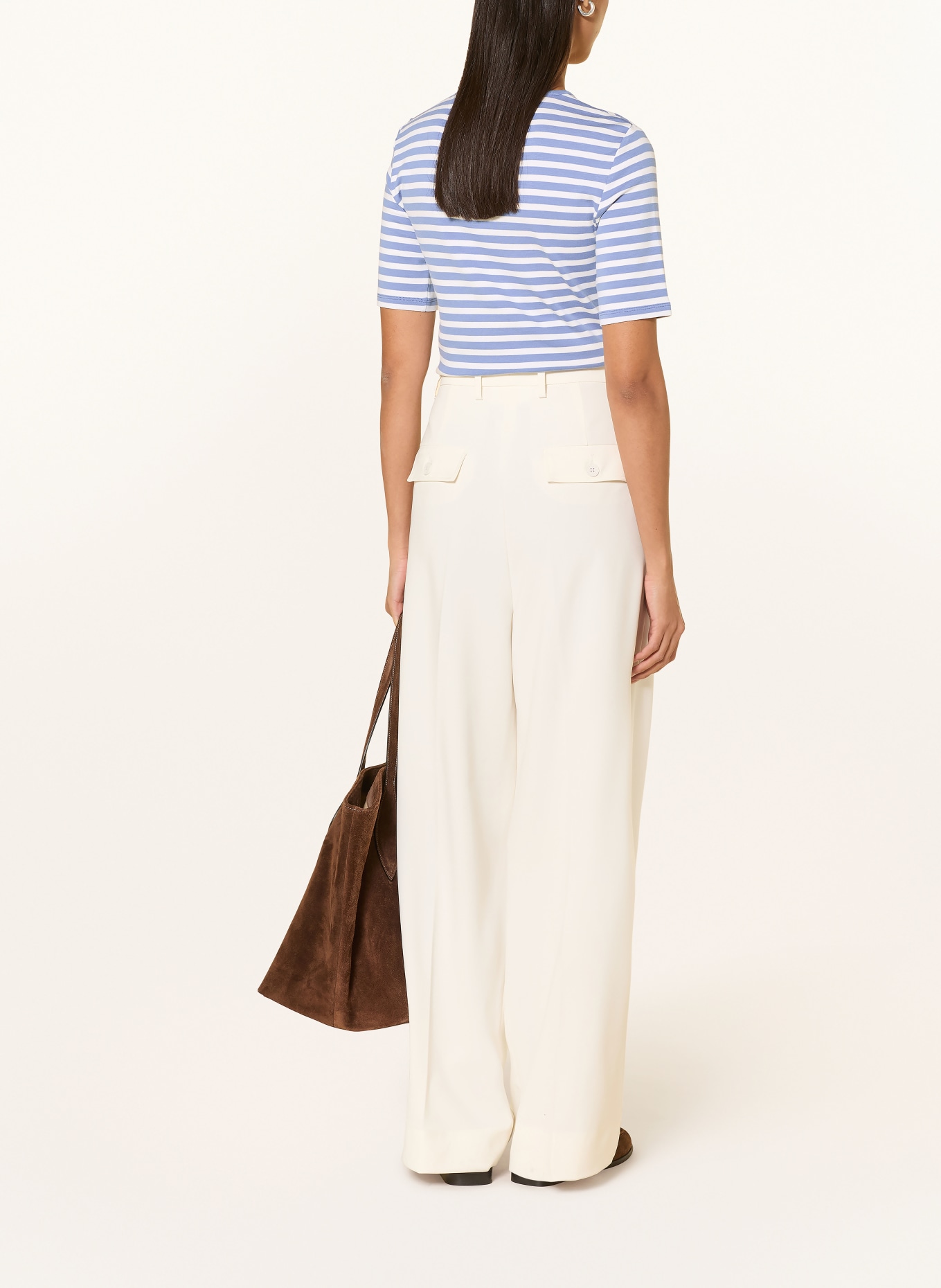 GANT Tričko: MODRÁ / BÍLÁ