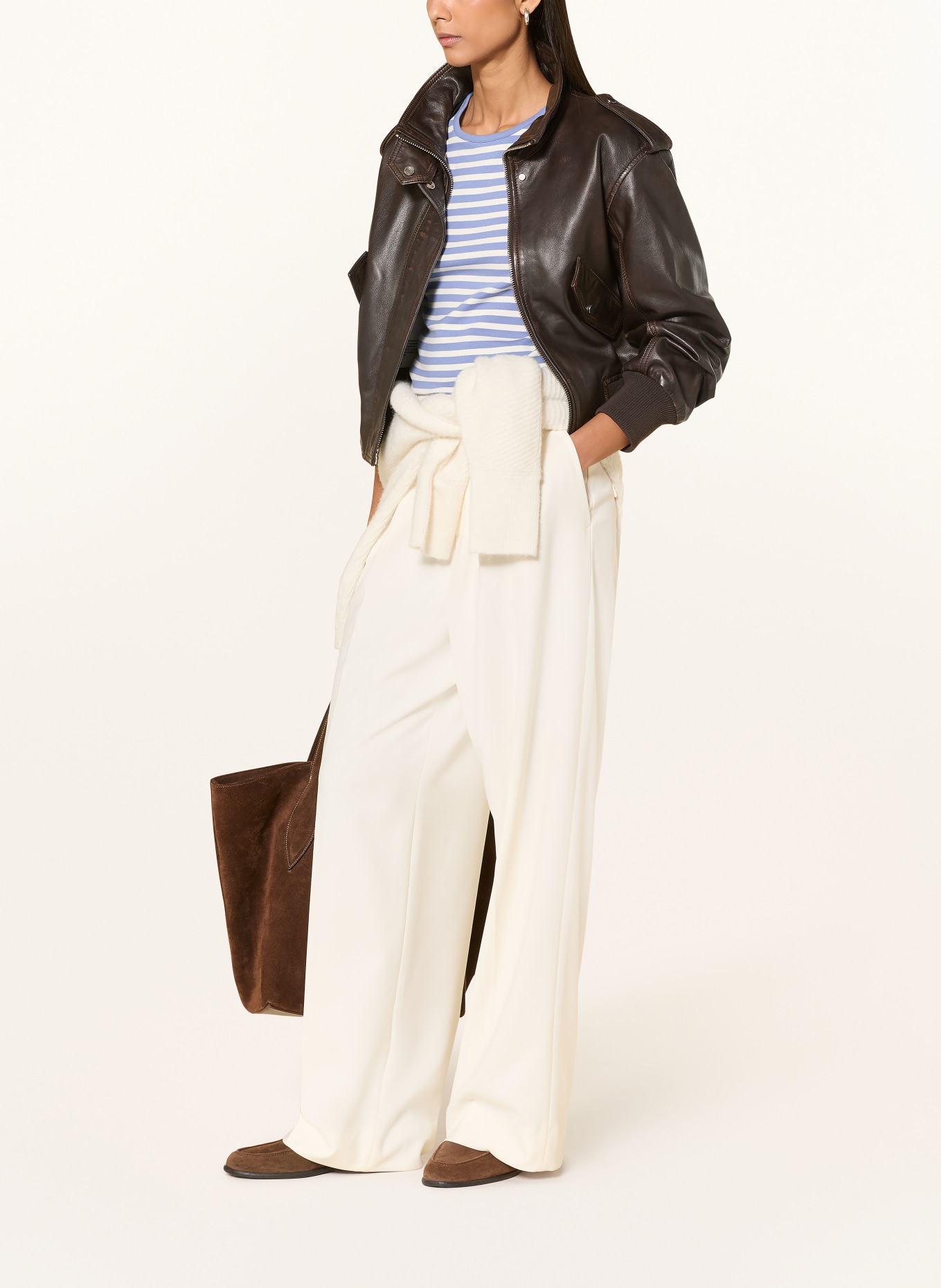 GANT Tričko: MODRÁ / BÍLÁ