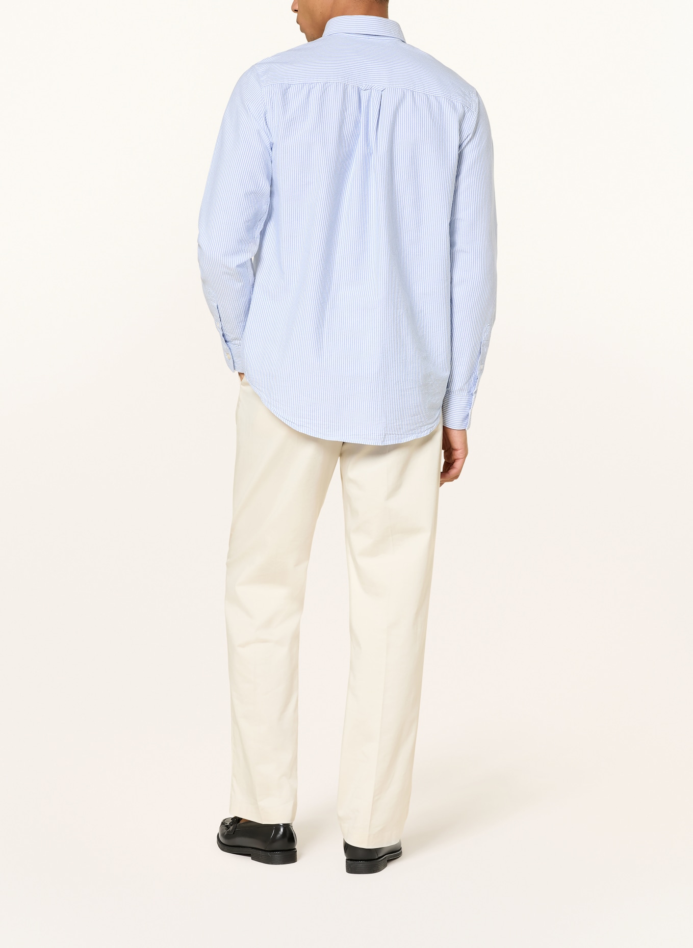 NN.07 Hemd COLBY Regular Fit: HELLBLAU / WEISS