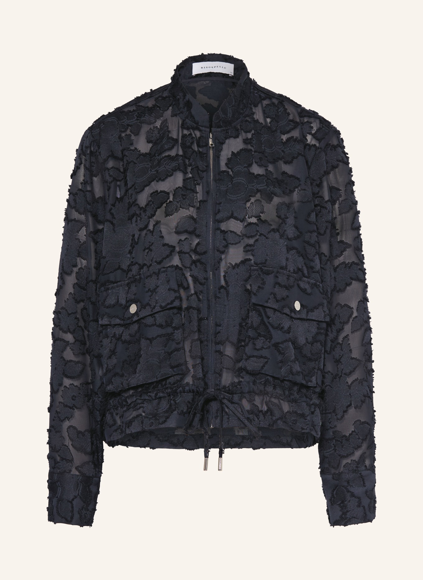 RINO & PELLE Jacke PRIORI aus Lochspitze: DUNKELBLAU