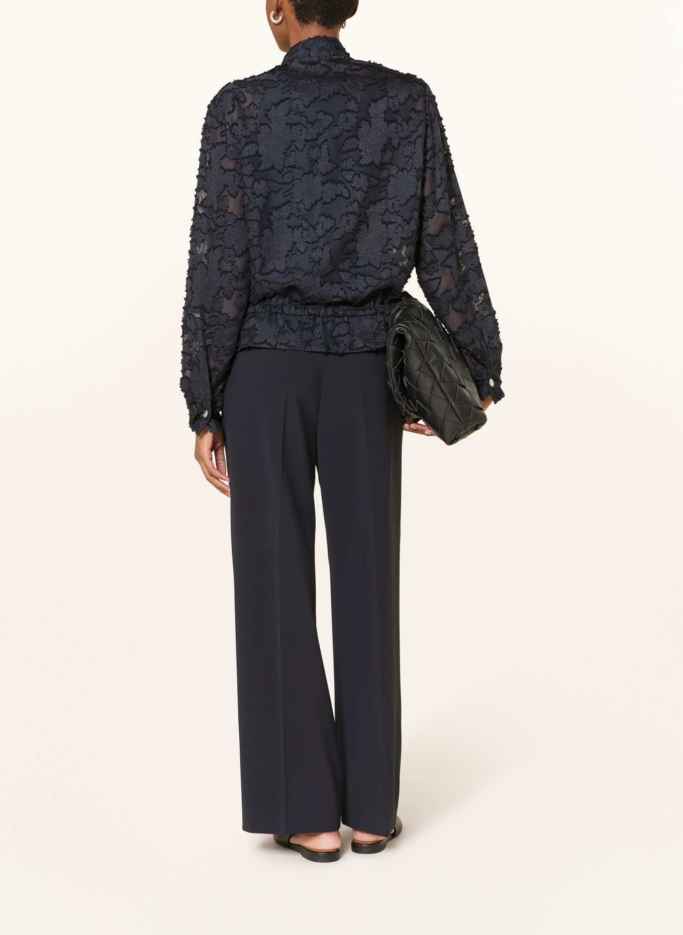 RINO & PELLE Jacke PRIORI aus Lochspitze: DUNKELBLAU