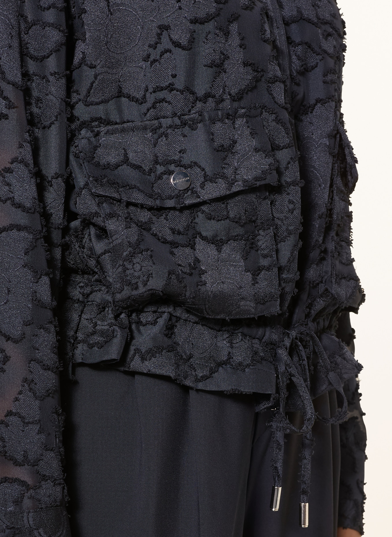 RINO & PELLE Jacke PRIORI aus Lochspitze: DUNKELBLAU