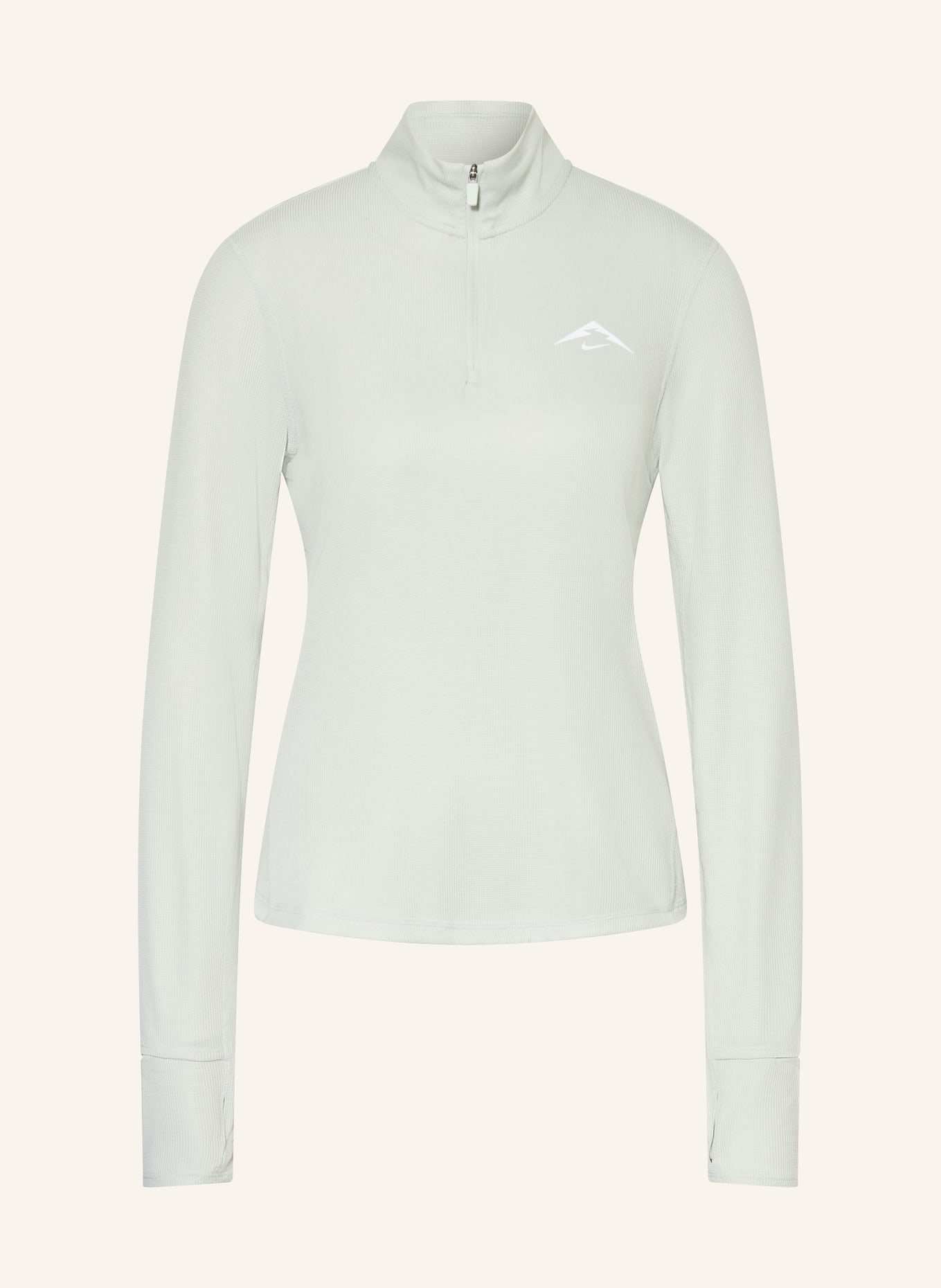 Nike Běžecké tričko TRAIL: SVĚTLE ZELENÁ