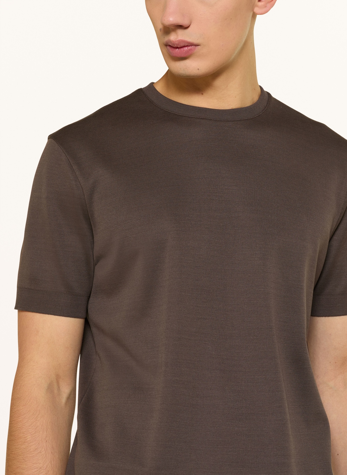 windsor. Strickshirt FLORO: DUNKELBRAUN