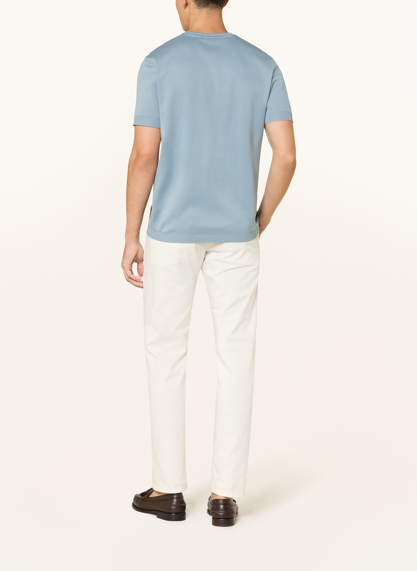 windsor. Strickshirt FLORO: HELLBLAU