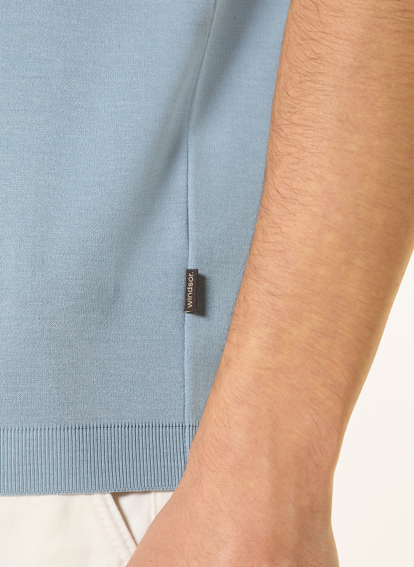 windsor. Strickshirt FLORO: HELLBLAU