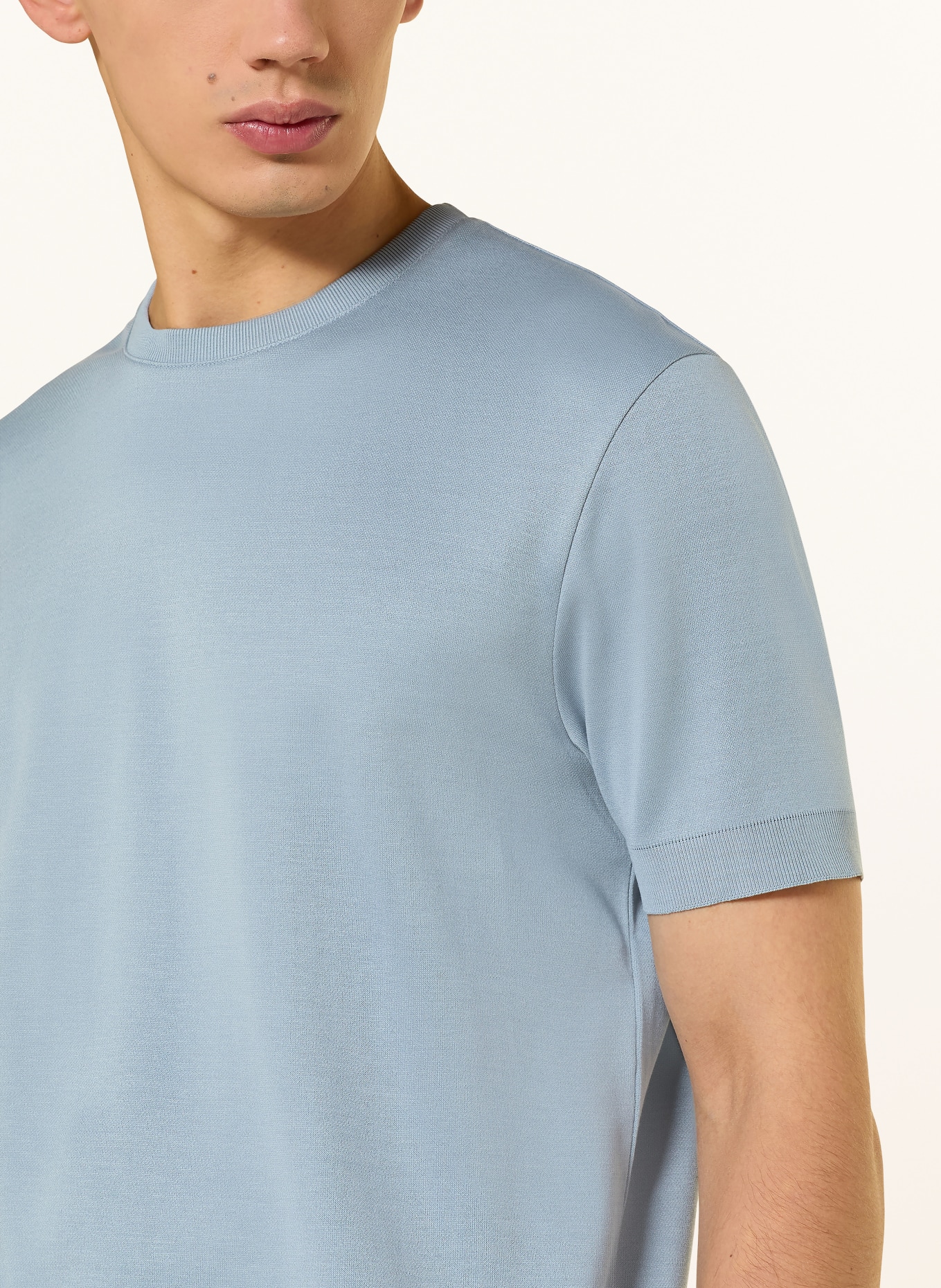 windsor. Strickshirt FLORO: HELLBLAU