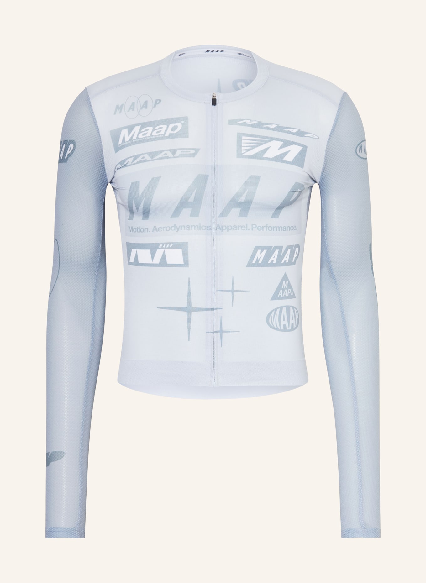 MAAP Radtrikot DROME PRO AIR LS 3.0: BLAUGRAU