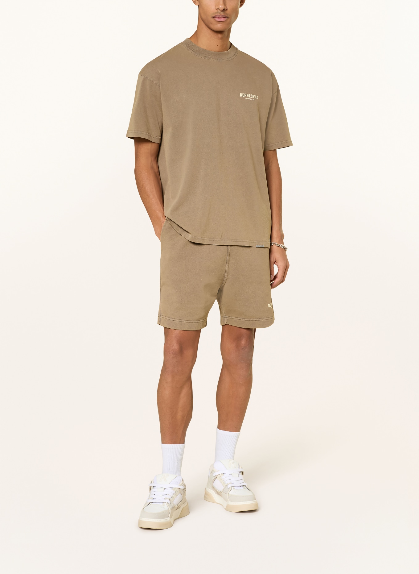 REPRESENT T-shirt: CAMEL / BEIGE
