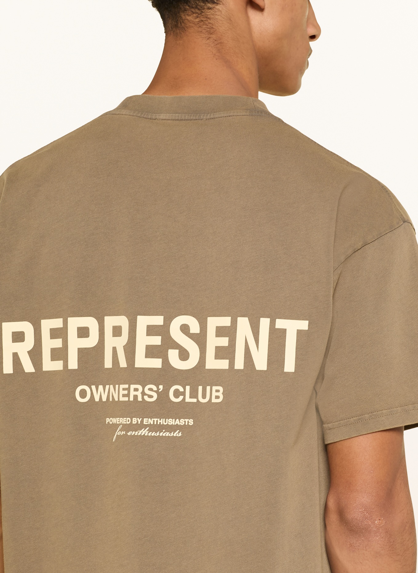 REPRESENT T-shirt: CAMEL / BEIGE