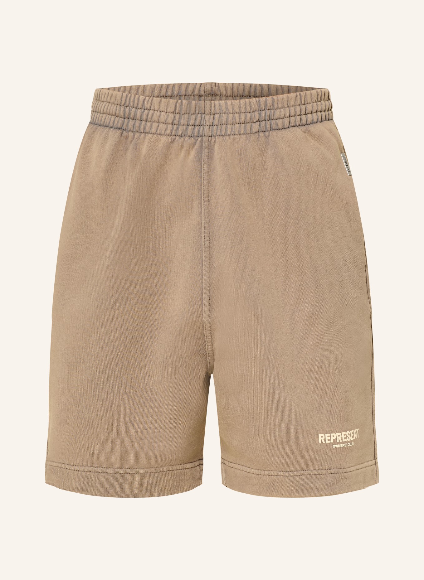 REPRESENT Sweatshorts: CAMEL / BEIGE