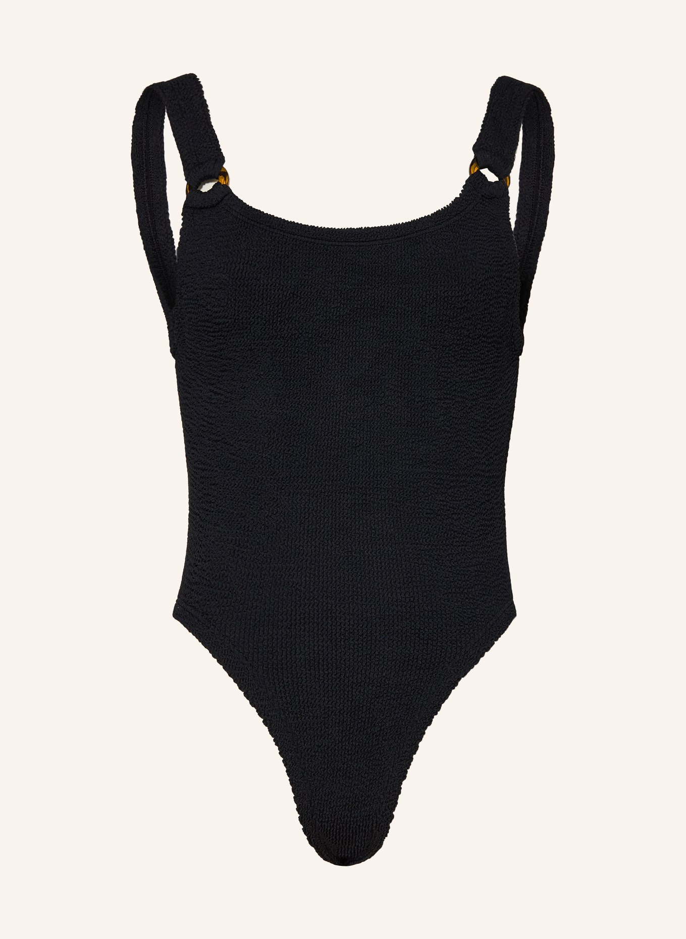 Hunza G DOMINO swimsuit: BLACK