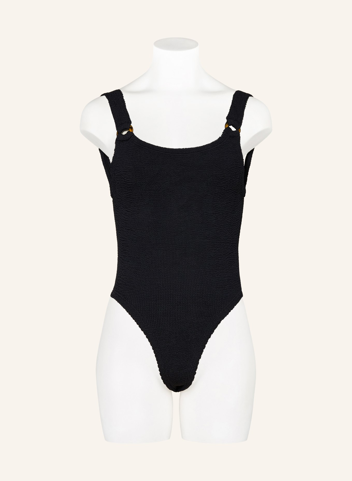 Hunza G DOMINO swimsuit: BLACK