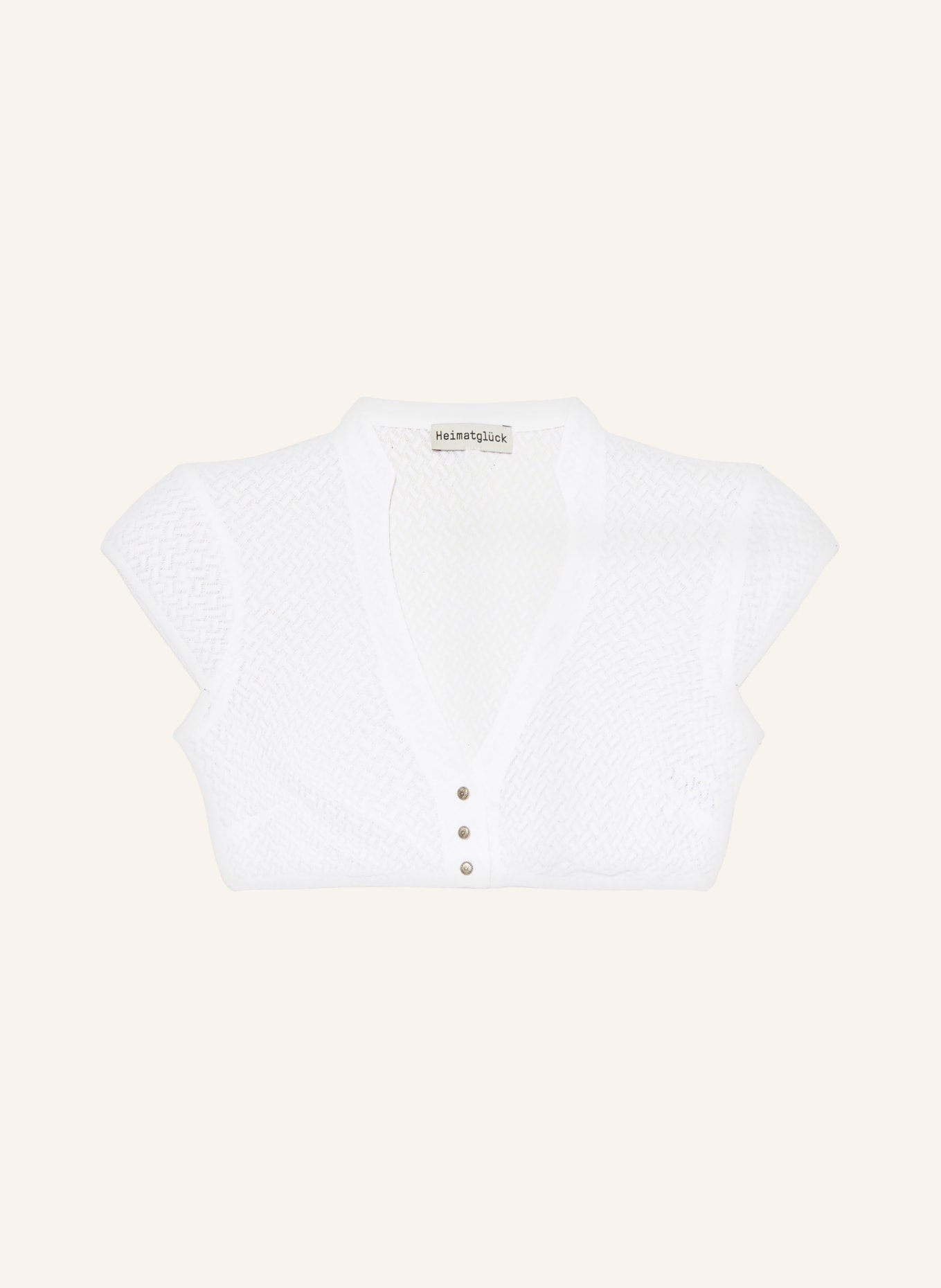 Heimatglück Tracht Dirndl blouse LISL made of lace: WHITE