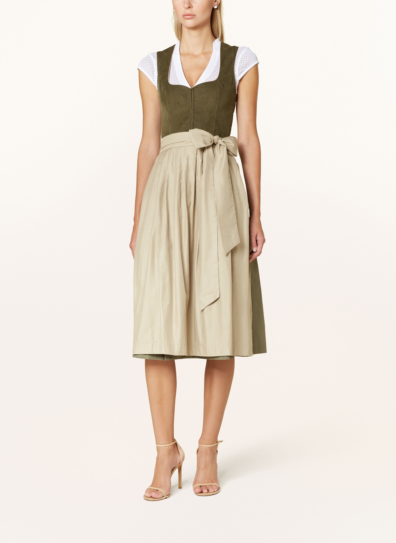 Heimatglück Tracht Dirndl blouse LISL made of lace: WHITE