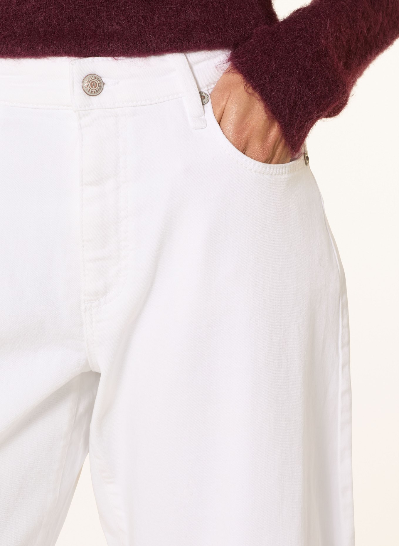 MAC Dżinsy z rozszerzanymi nogawkami DAKOTA: D010 WHITE DENIM