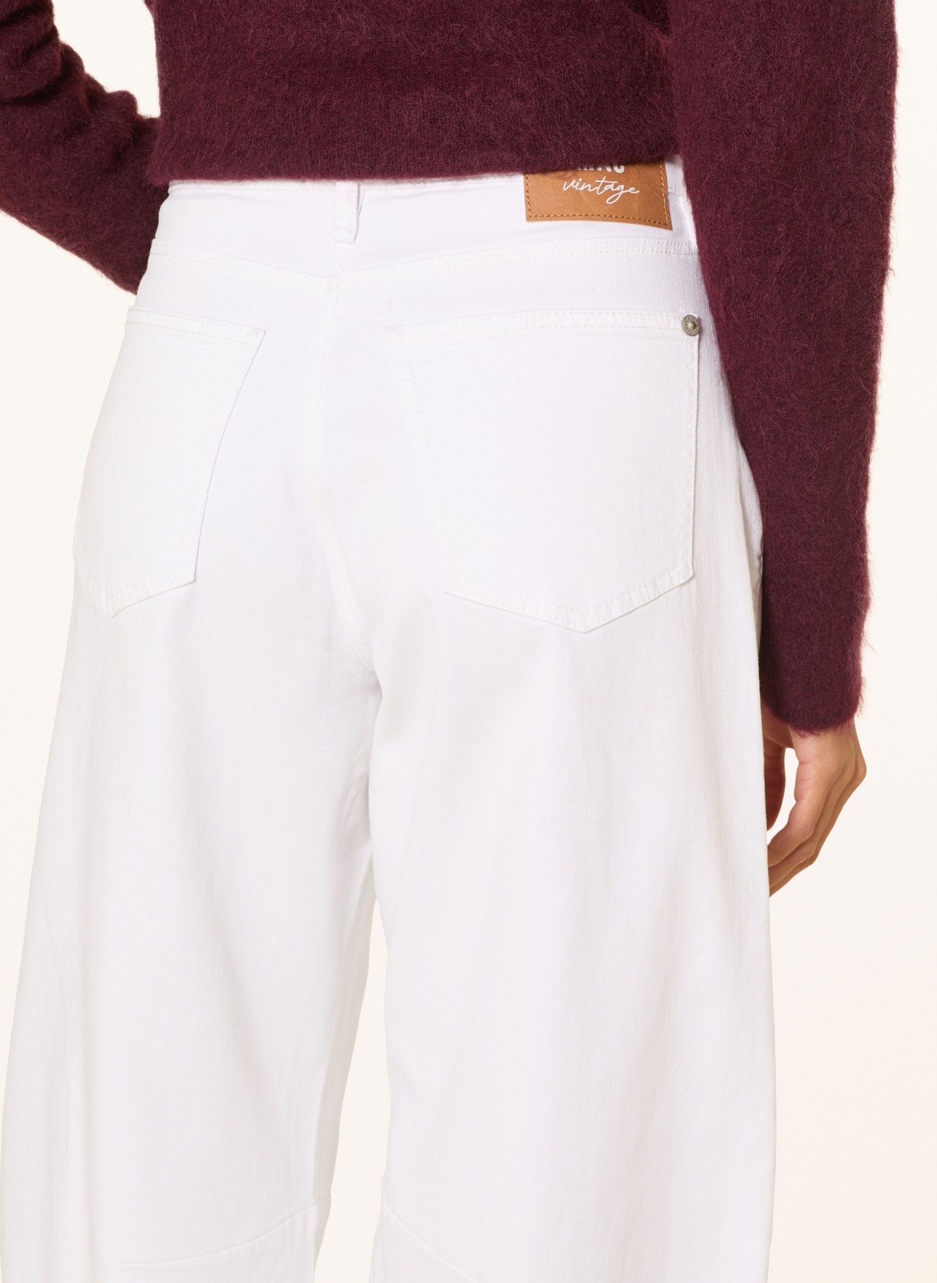 MAC Dżinsy z rozszerzanymi nogawkami DAKOTA: D010 WHITE DENIM