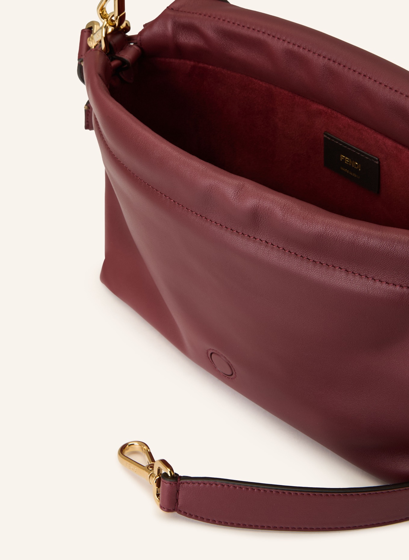 FENDI Handtasche MAMMA BAGUETTE MEDIUM: DUNKELROT