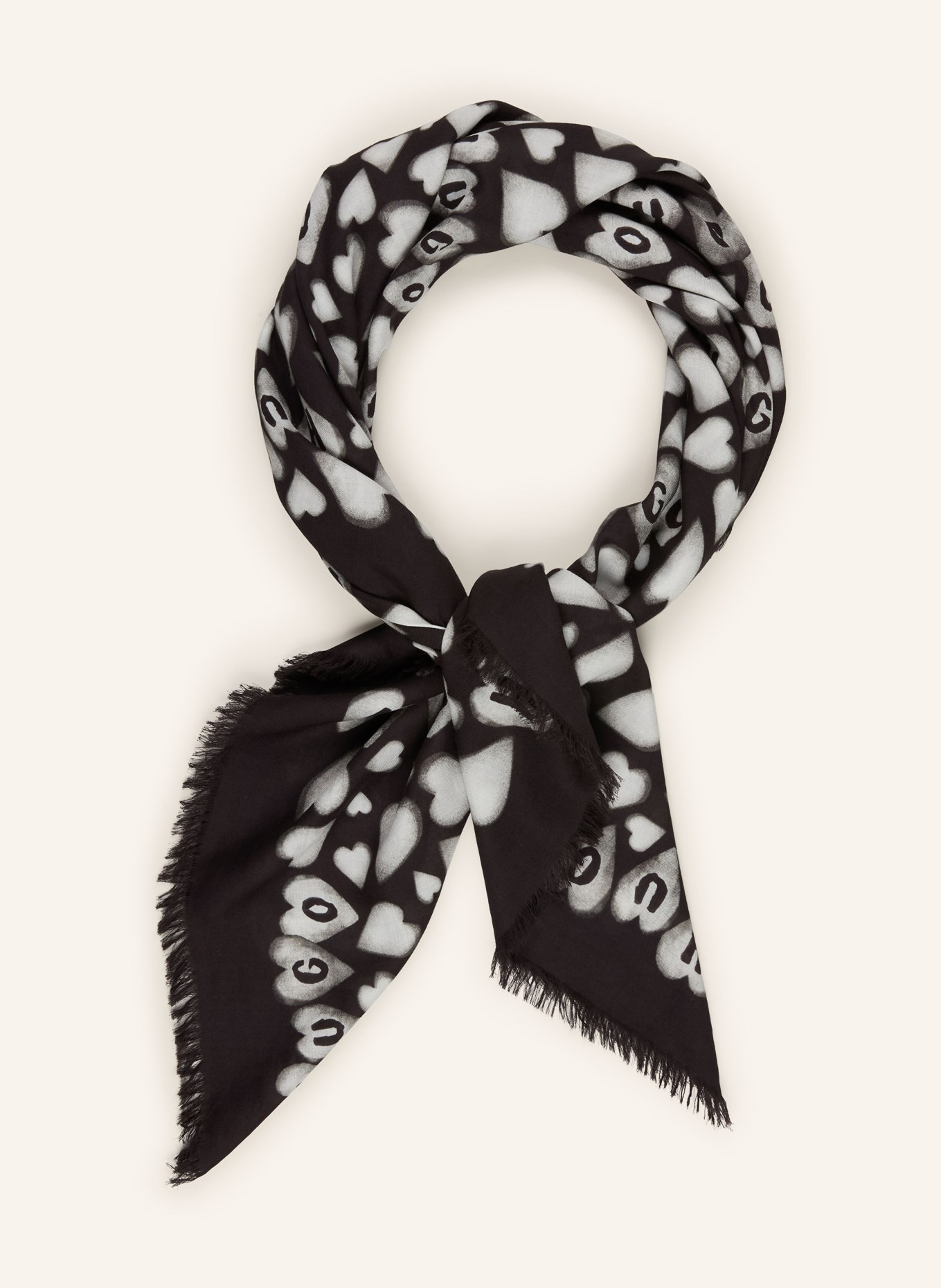 HUGO Tuch ALYCIA: SCHWARZ / WEISS