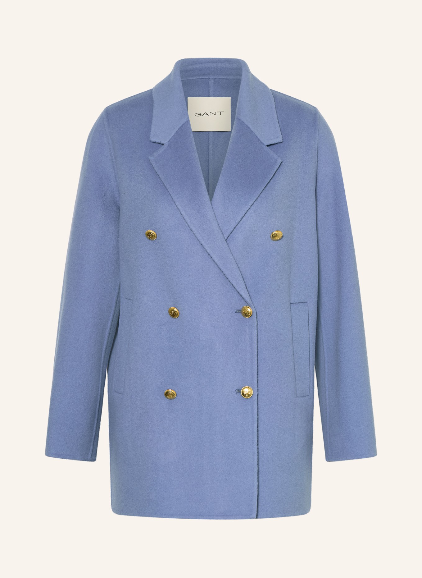 GANT Vlněný kabát: TMAVĚ MODRÁ