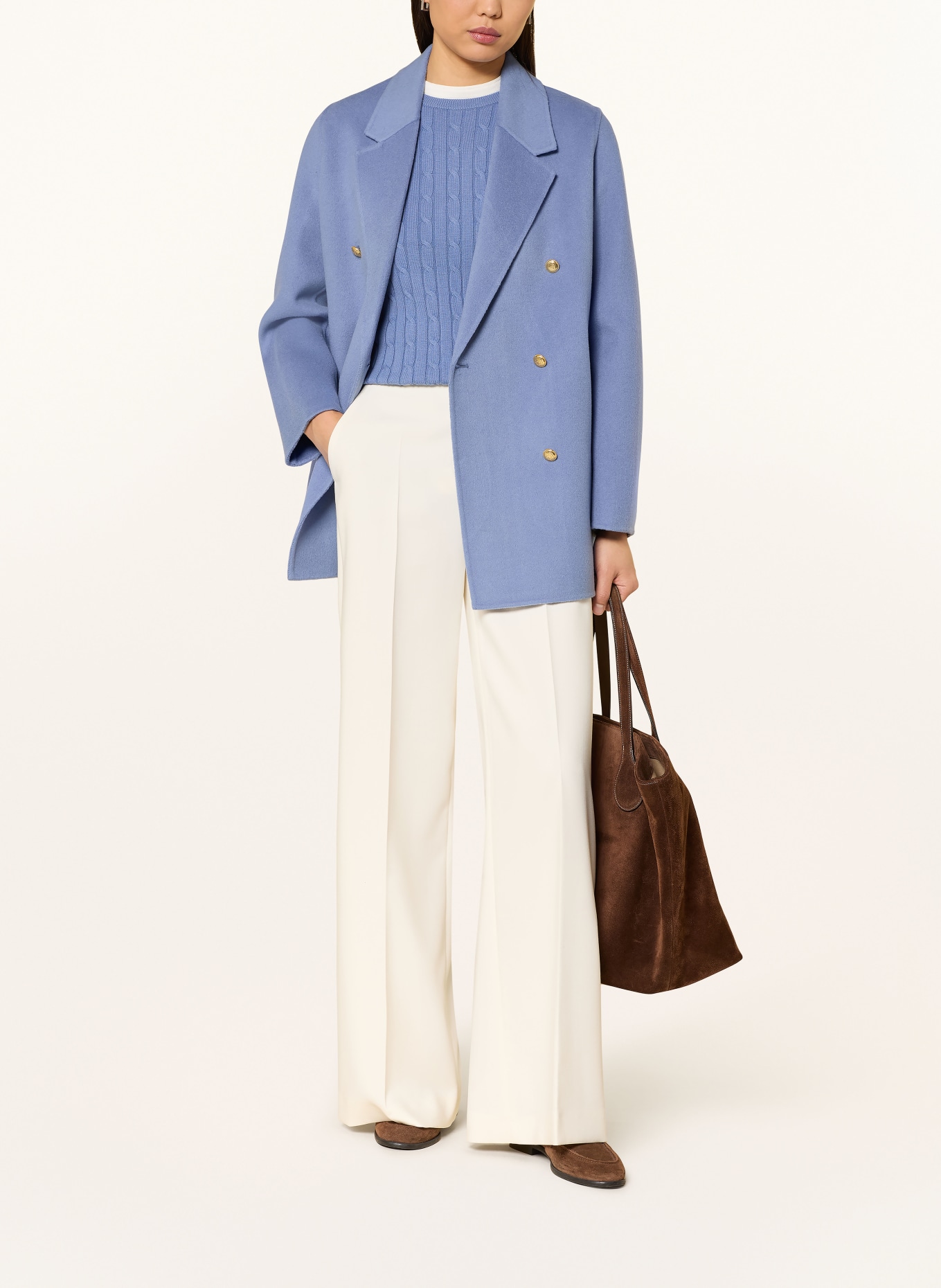 GANT Vlněný kabát: TMAVĚ MODRÁ