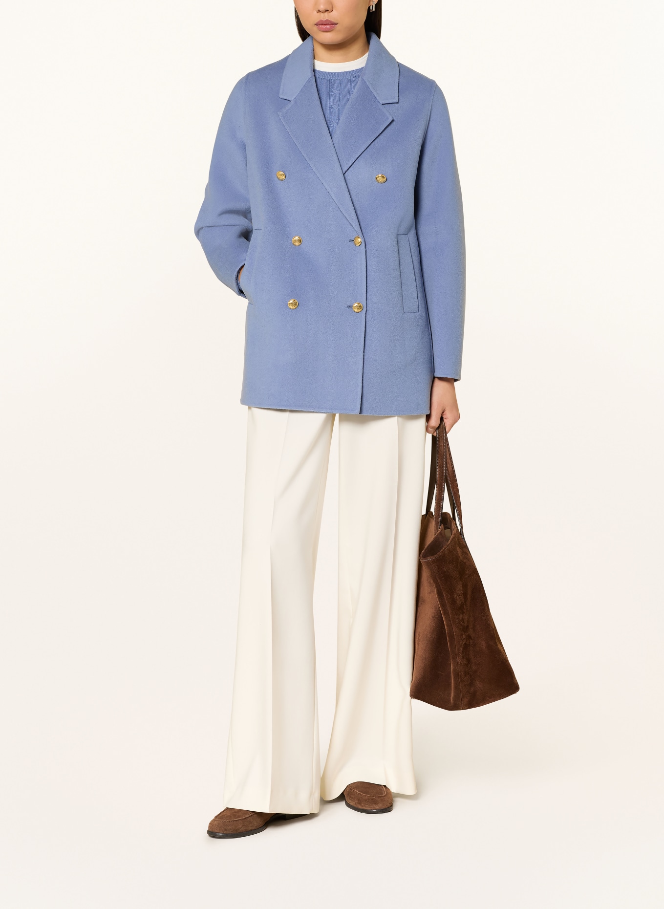 GANT Vlněný kabát: TMAVĚ MODRÁ