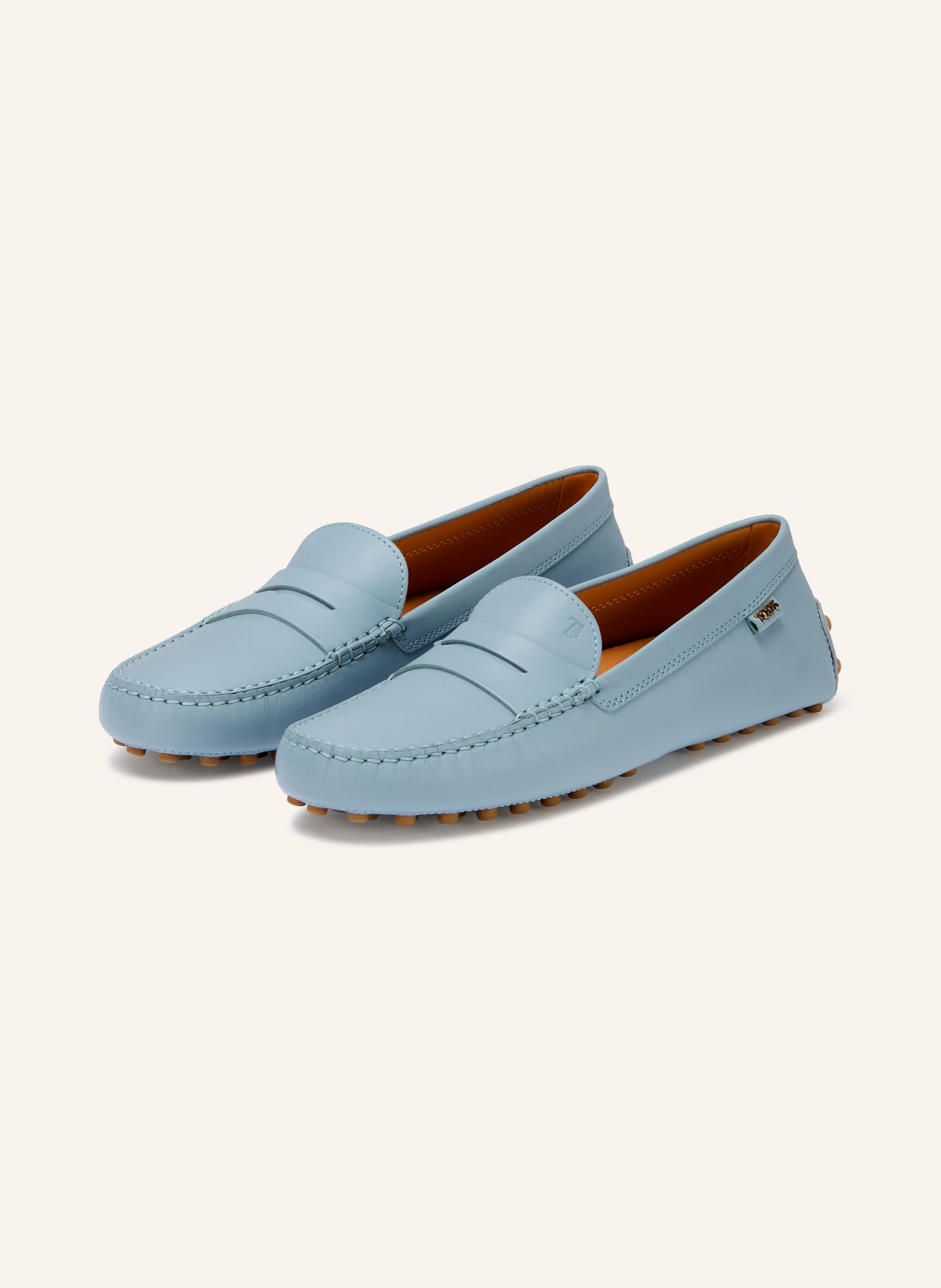 TOD'S Penny loafers: LIGHT BLUE