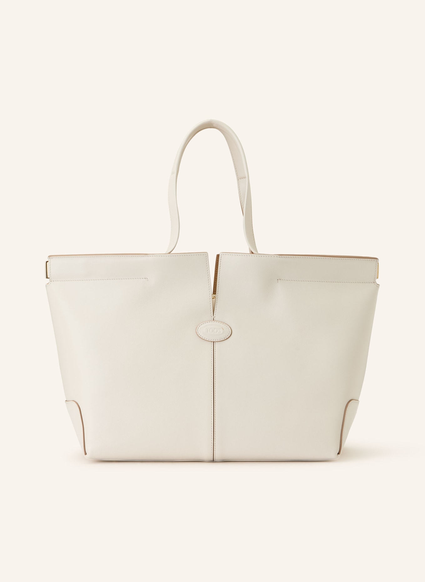 TOD'S Shopper MEDIO SMALL: ECRU