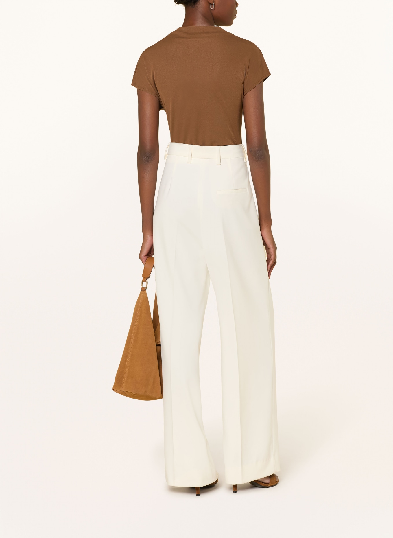 TIGER OF SWEDEN T-shirt ALITTA: BRĄZOWY