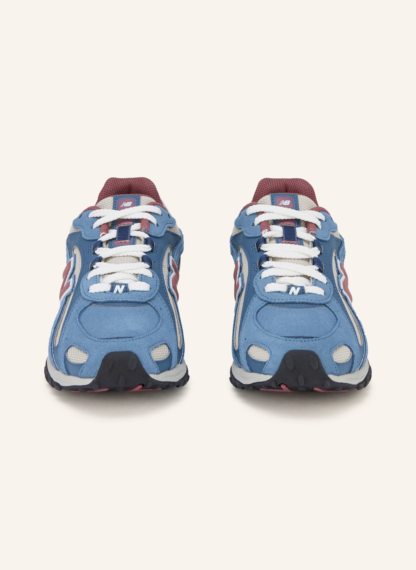 new balance Sneaker 204L: BLUE / LIGHT GRAY / DARK RED