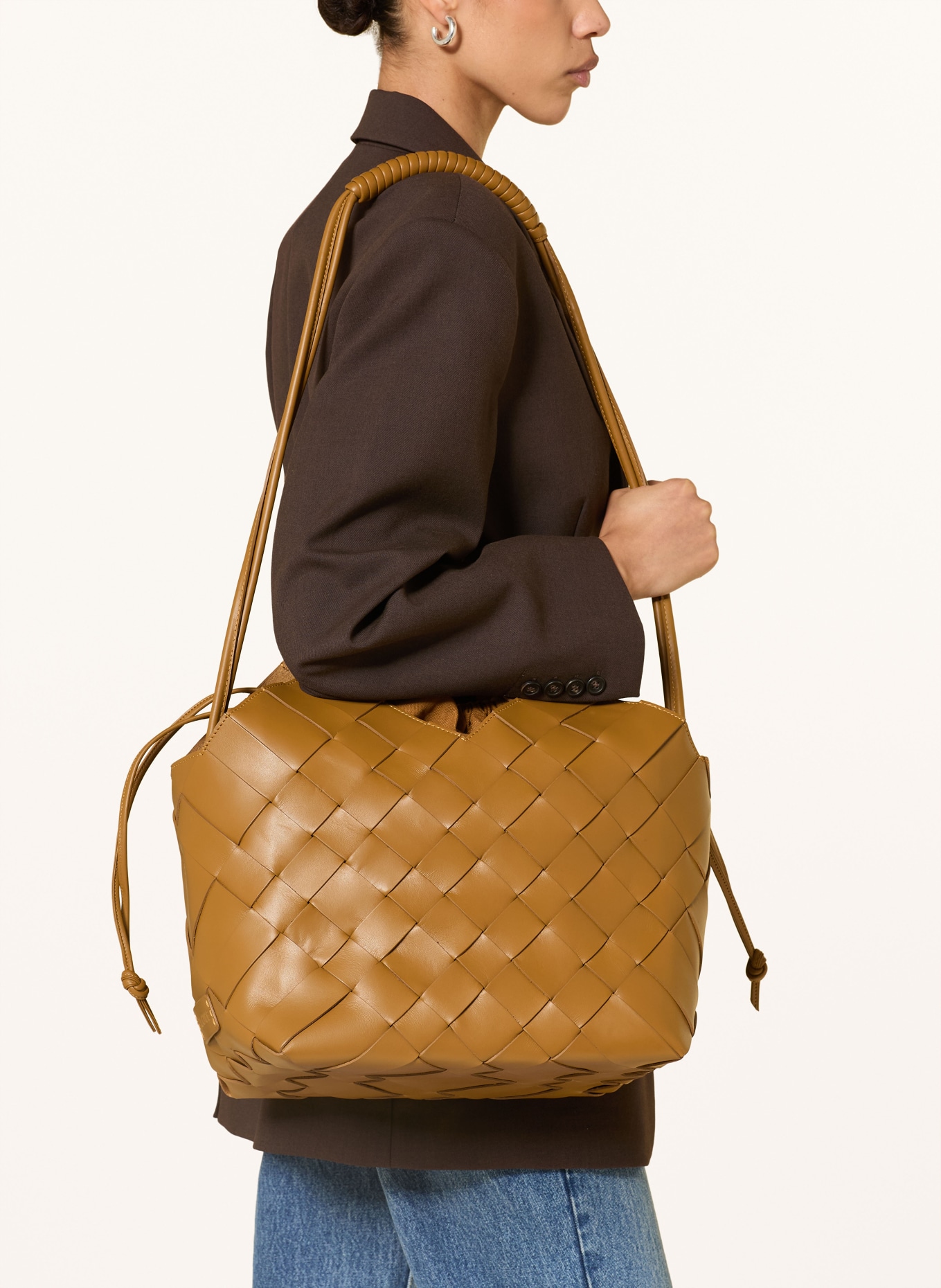 CALA JADE Handtas MISU LARGE: COGNAC