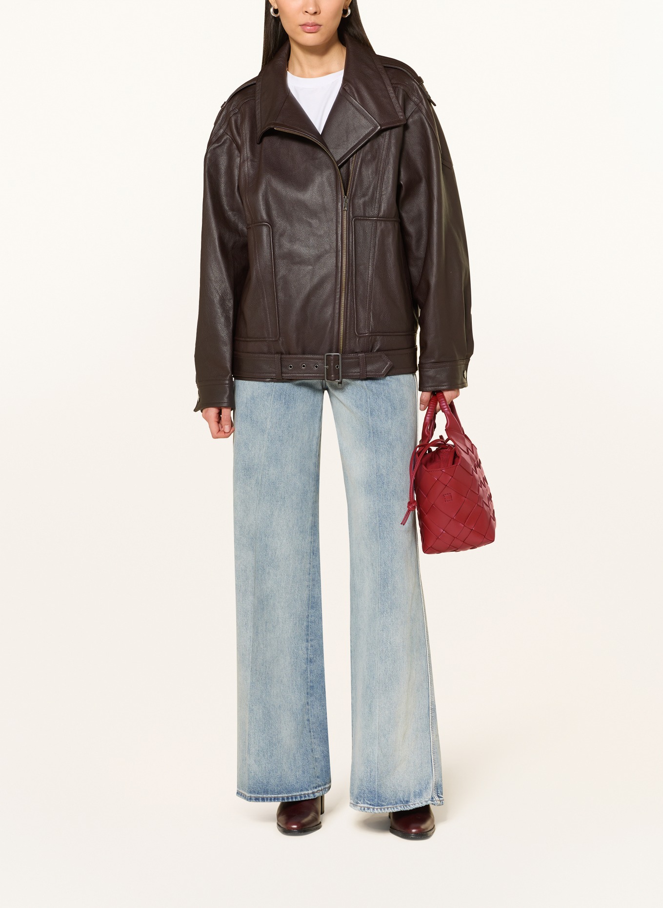 CALA JADE Handtas MISU MEDIUM: DONKERROOD