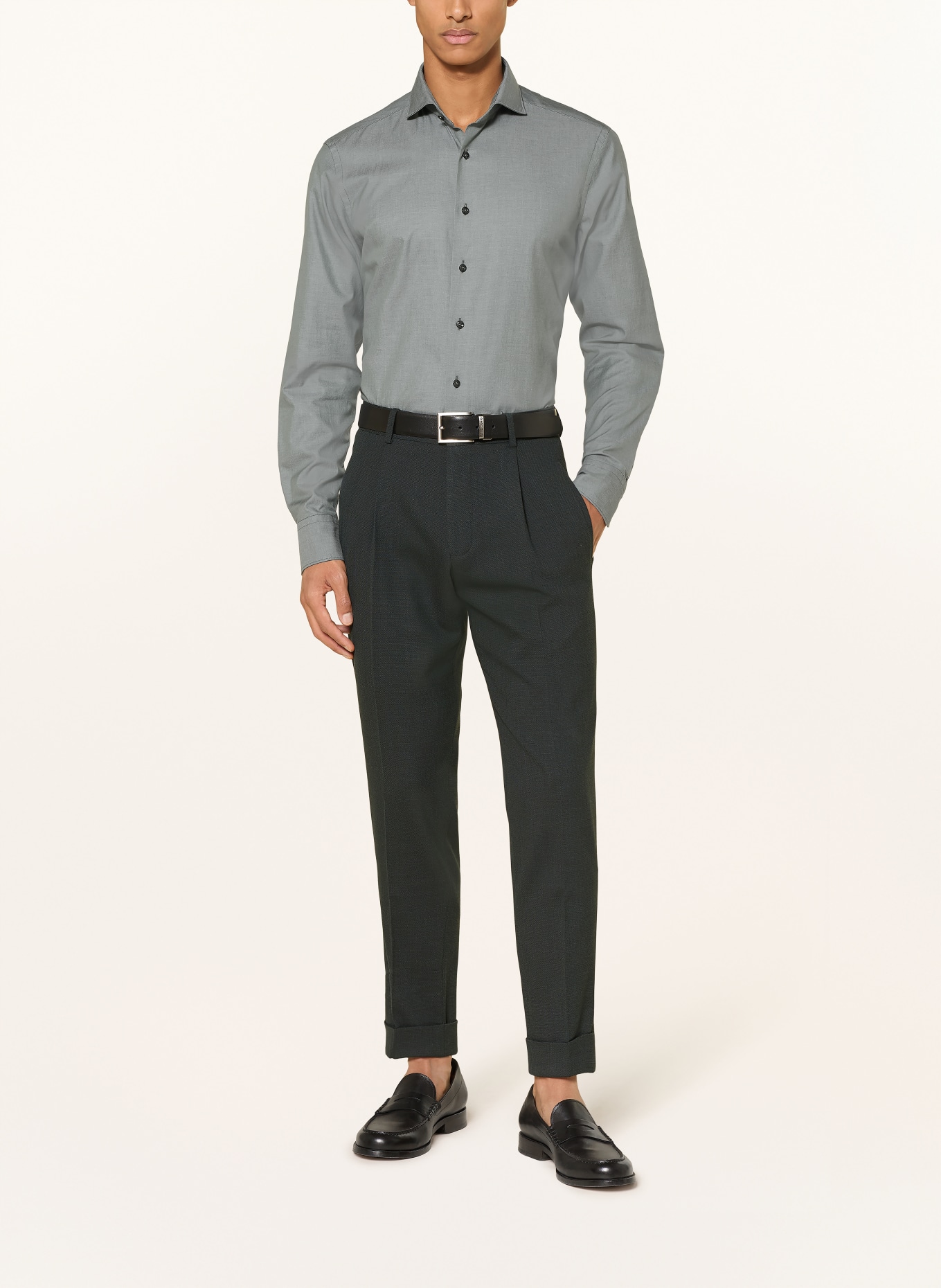 OLYMP SIGNATURE Koszula casual tailored fit: SZARY