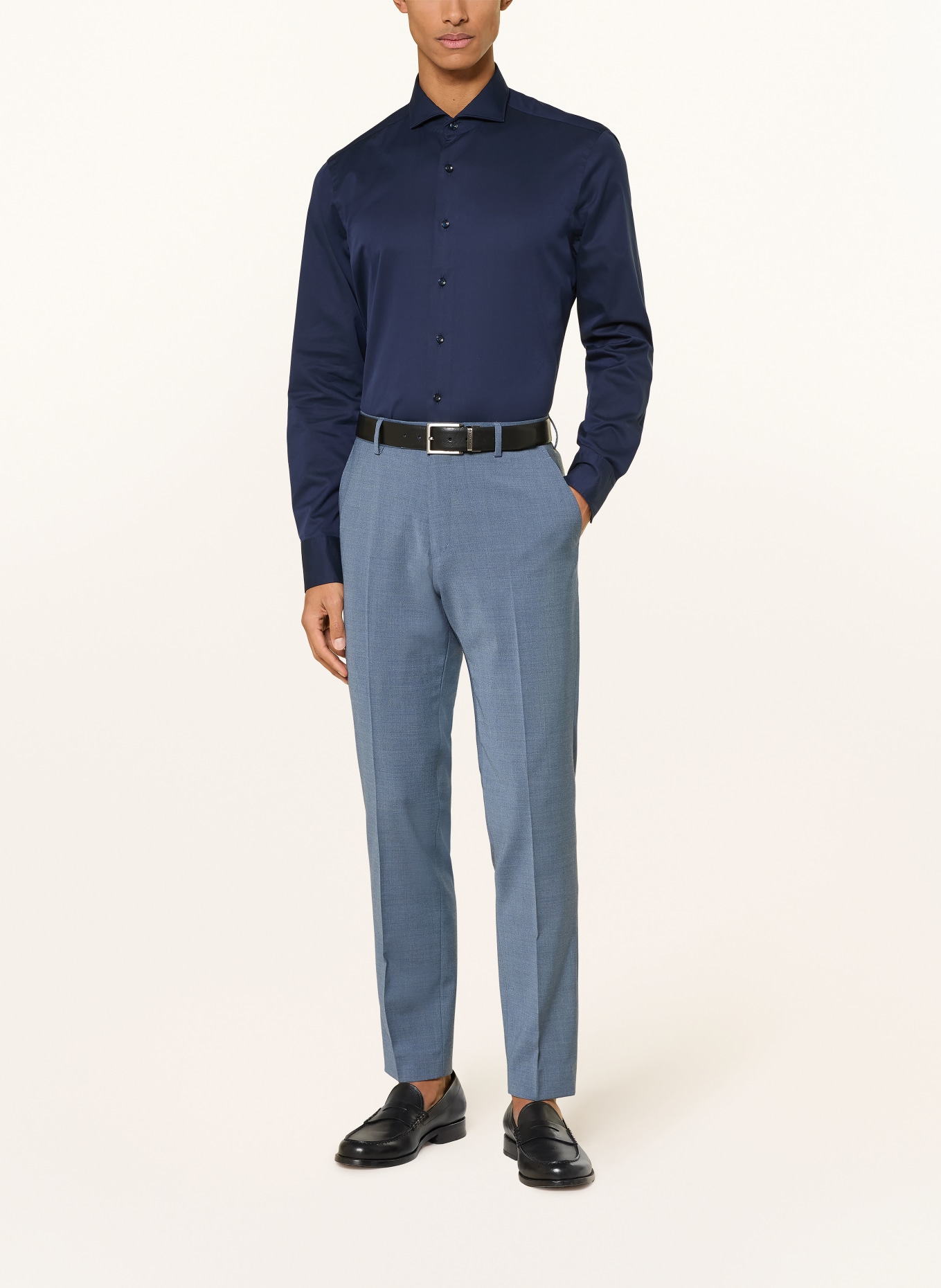 OLYMP SIGNATURE Hemd Casual tailored fit: DUNKELBLAU