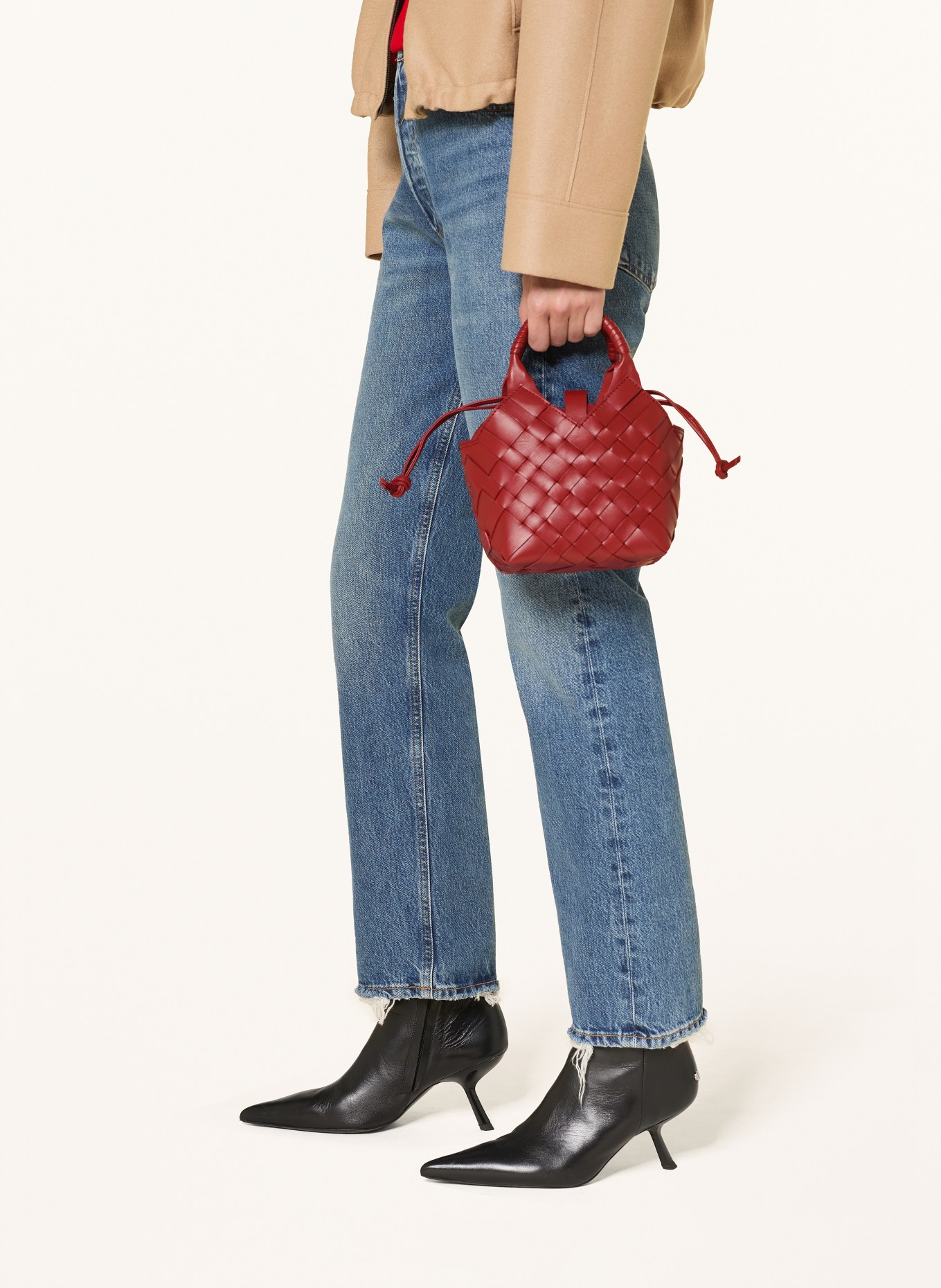 CALA JADE Handtas MISU MINI: DONKERROOD