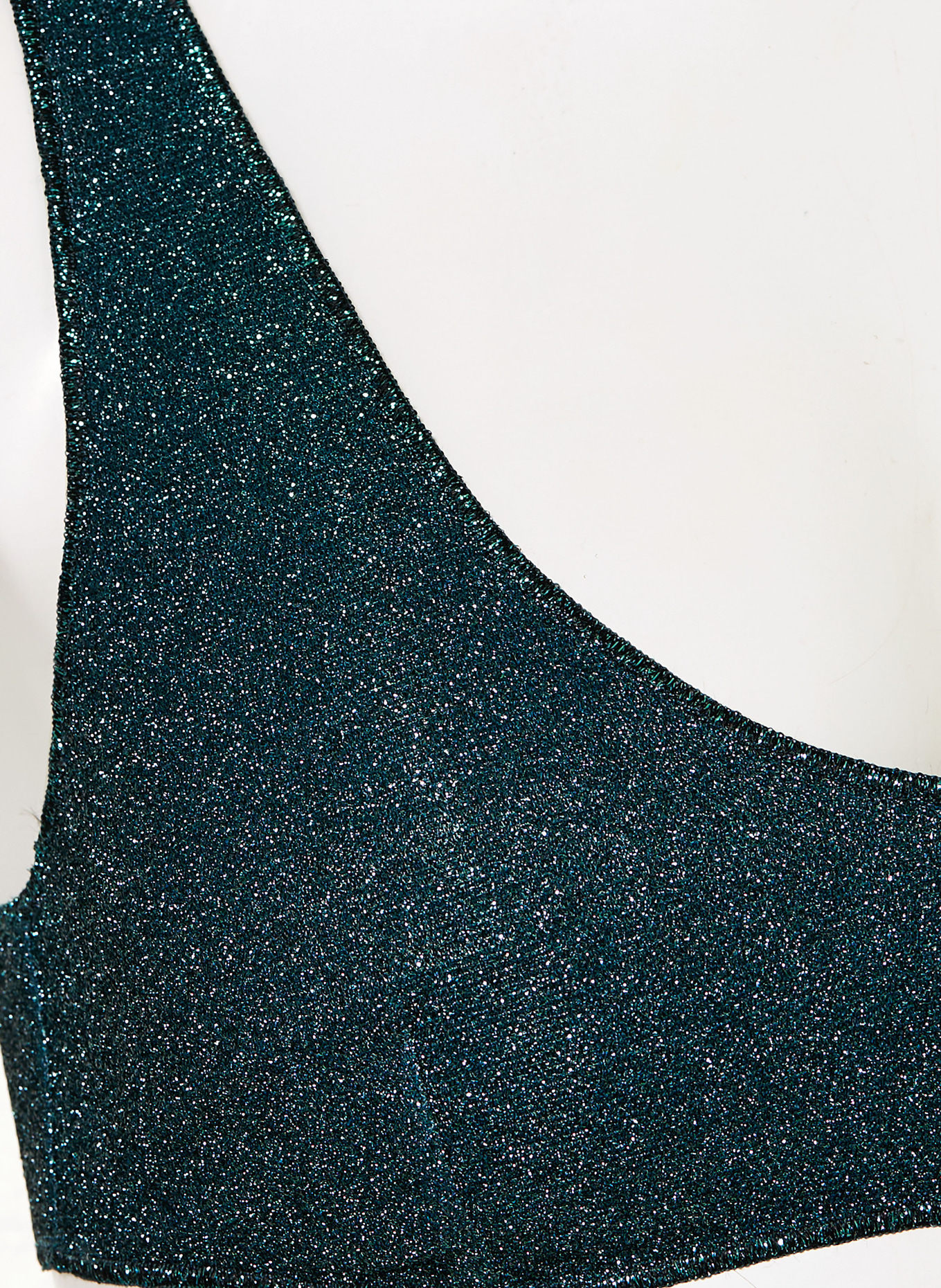 Oséree Bustier bikiny LUMIERE SPORTY: TMAVĚ HNĚDÁ / PETROLEJOVÁ