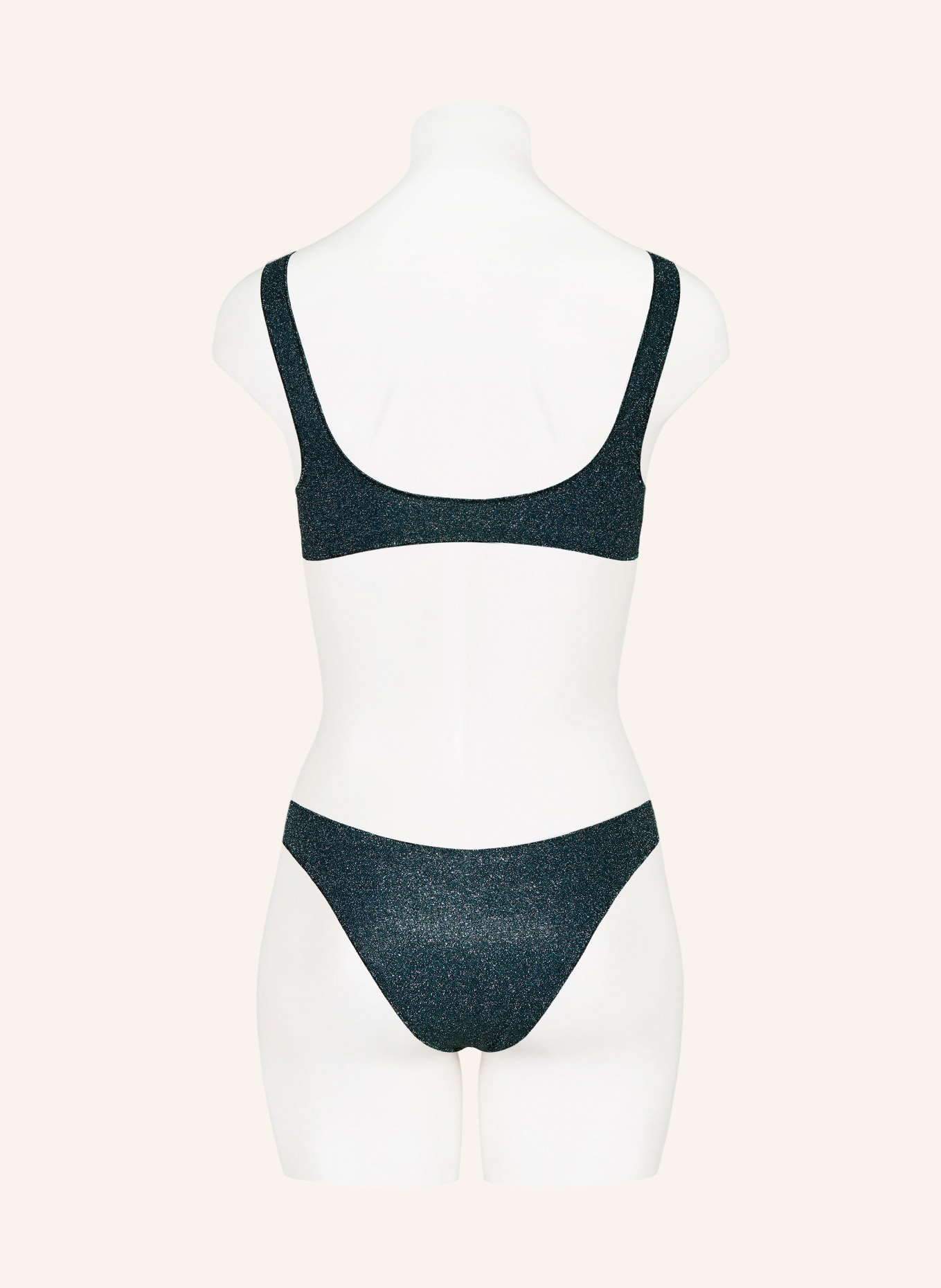 Oséree Bustier bikiny LUMIERE SPORTY: PETROLEJOVÁ / TYRKYSOVÁ