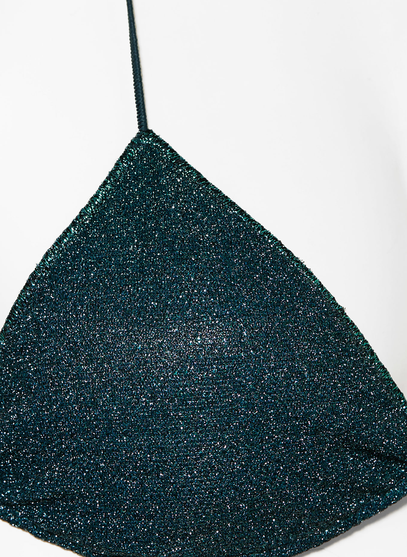Oséree Triangel-Bikini LUMIERE mit Glitzergarn: PETROL / TÜRKIS