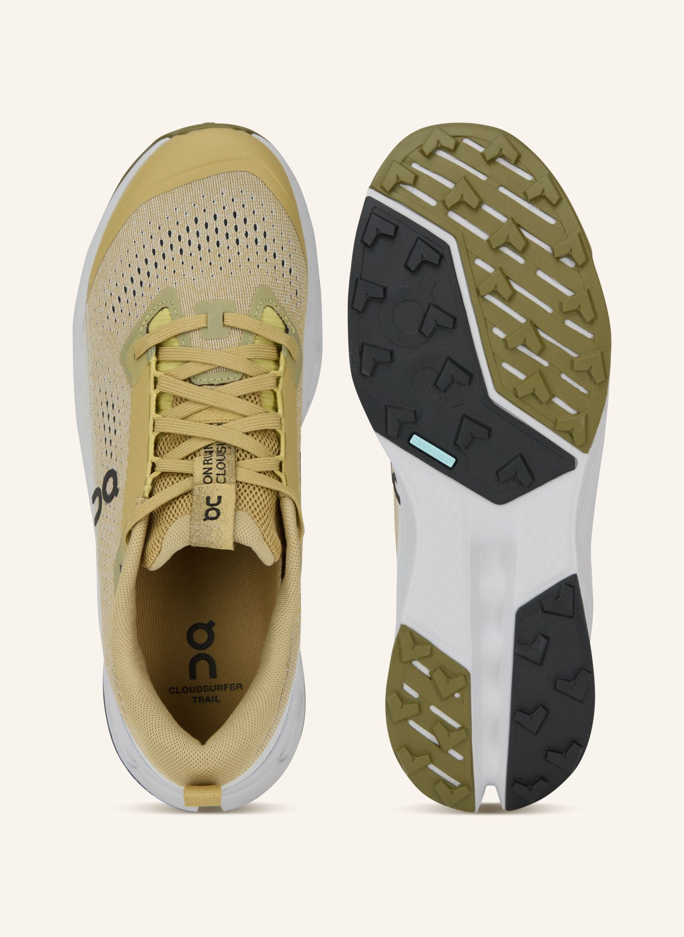 On Trail running shoes CLOUDSURFER TRAIL 2: OLIVE / GRAY