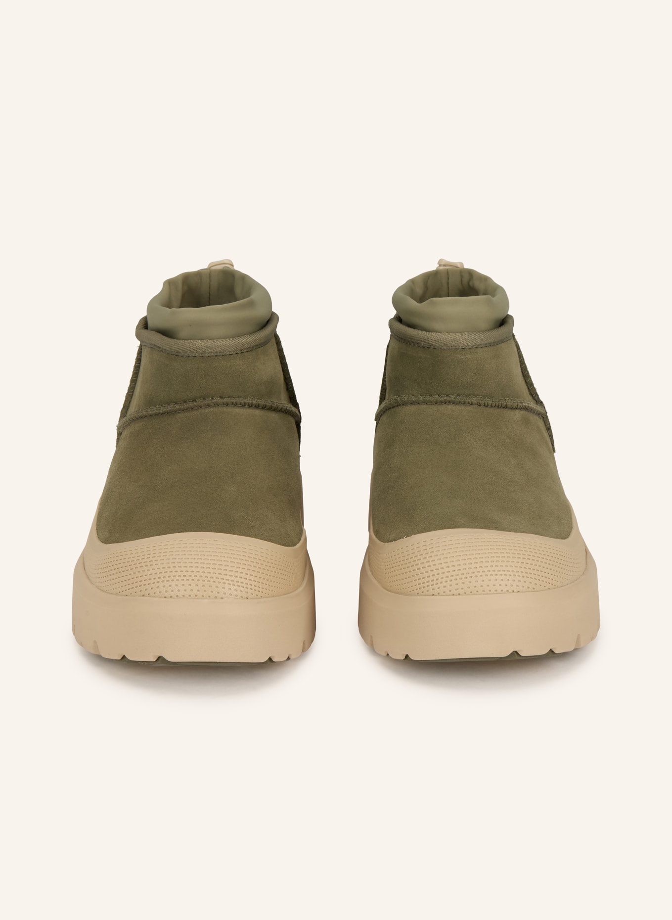 UGG Plateau-Boots CLASSIC ULTRA MINI WEATHER HYBRID: OLIV / BEIGE