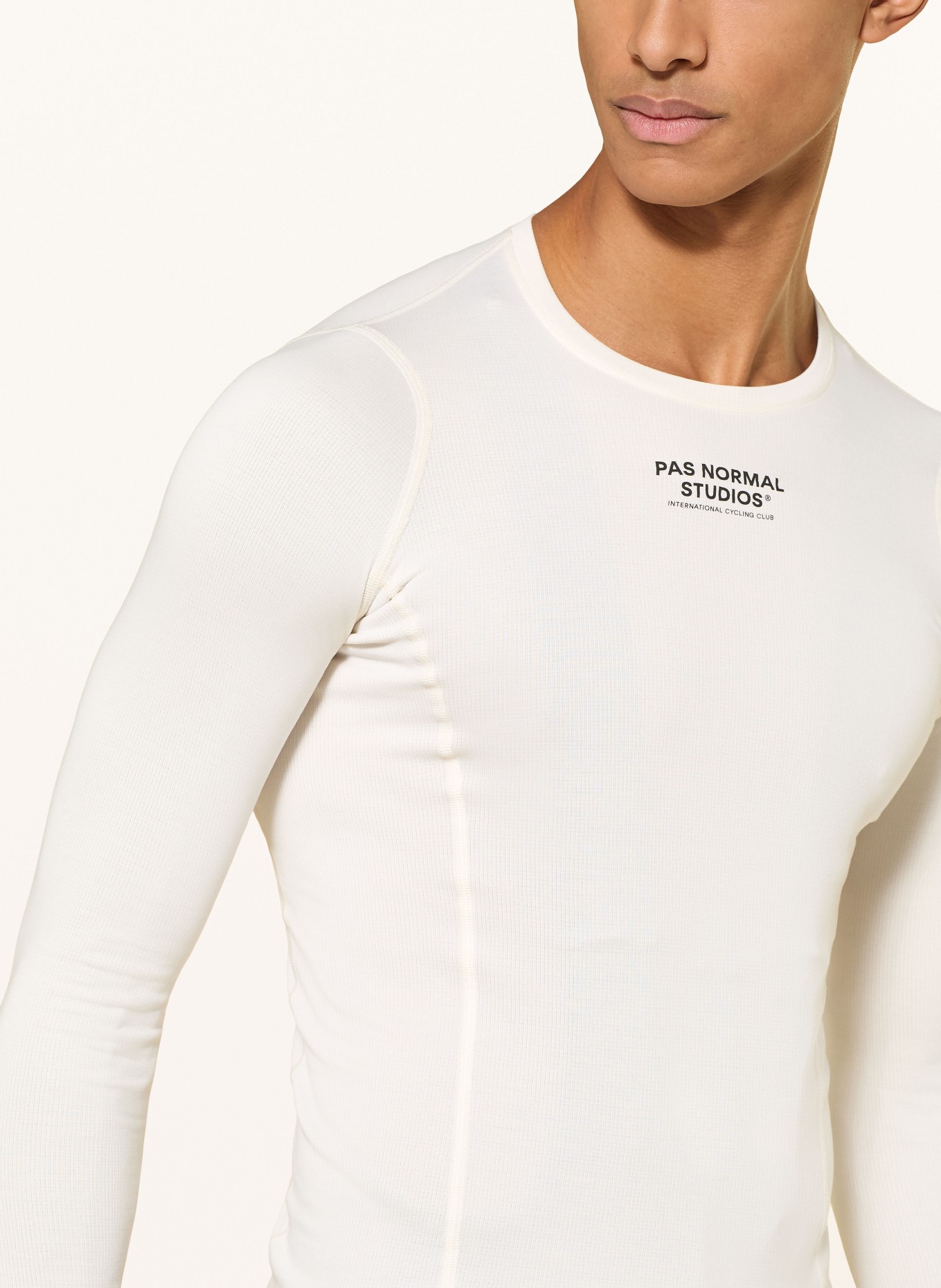 PAS NORMAL STUDIOS Koszulka z długim rękawem MID LONG SLEEVE BASELAYER: KREMOWY