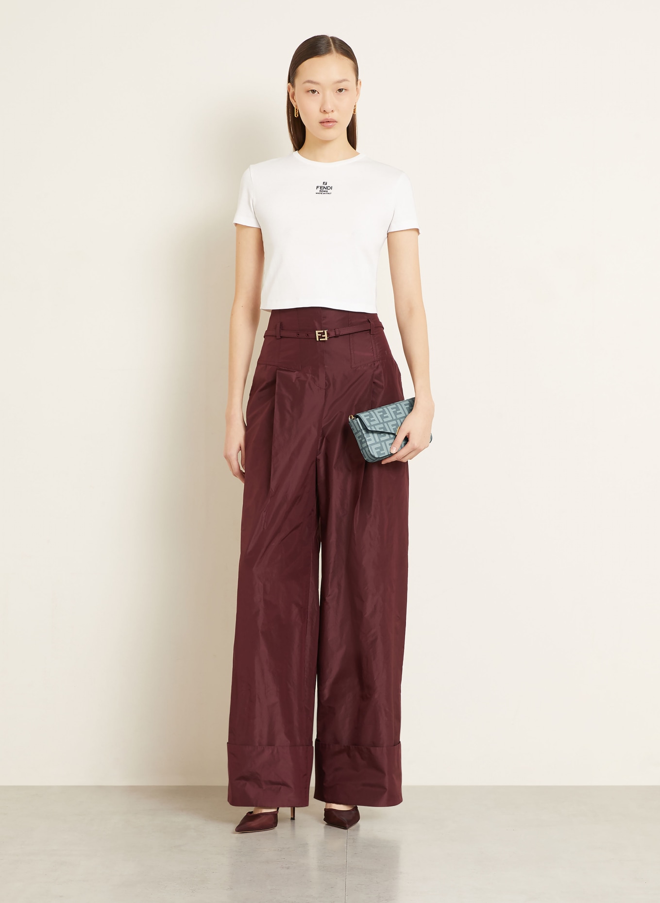 FENDI Neck wallet FF DIAMONDS: TURQUOISE