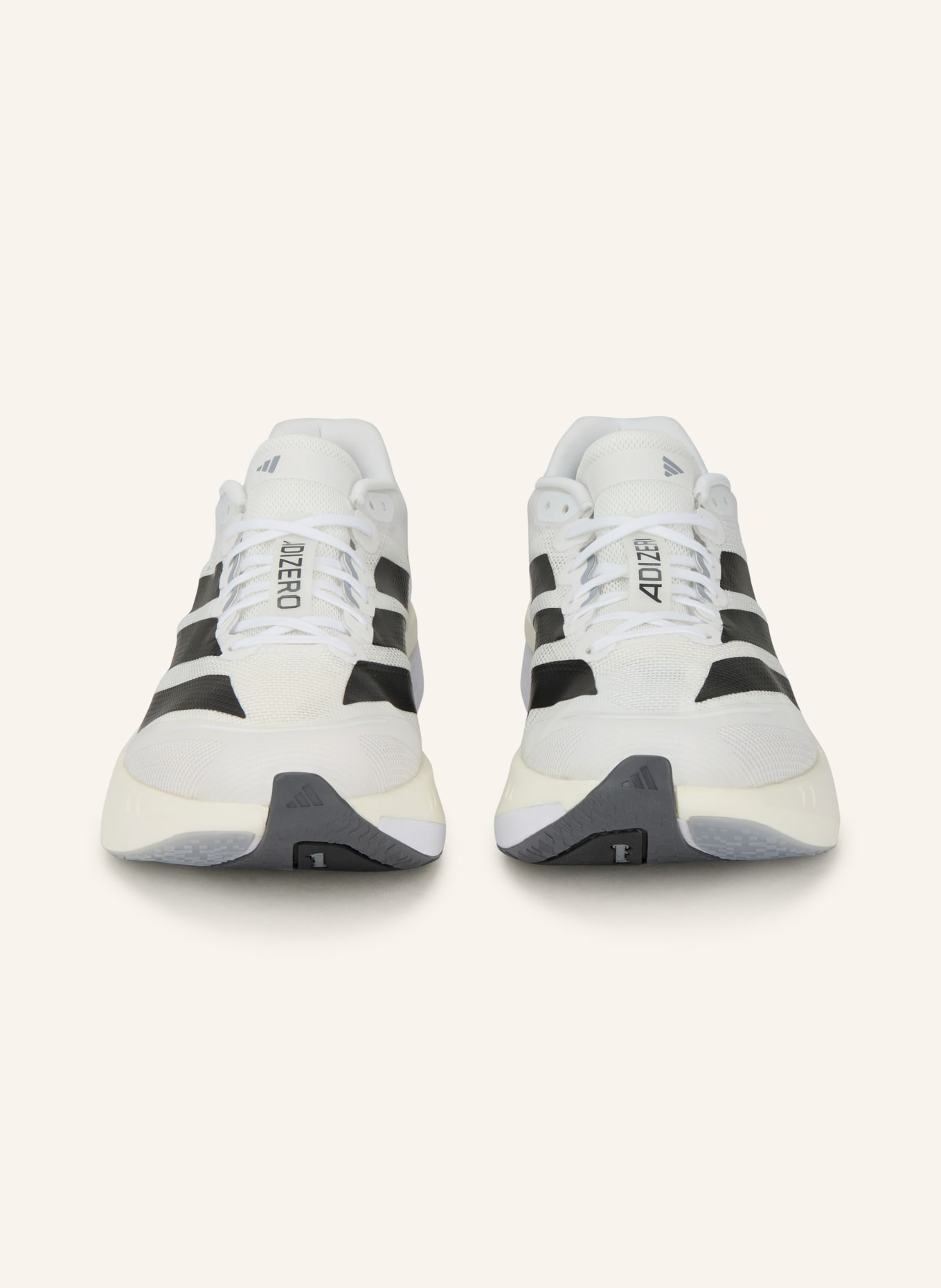 adidas ADIZERO BOSTON 13 running shoes: WHITE / BLACK