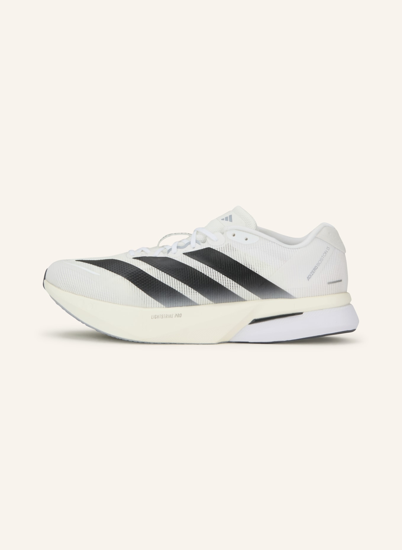 adidas ADIZERO BOSTON 13 running shoes: WHITE / BLACK