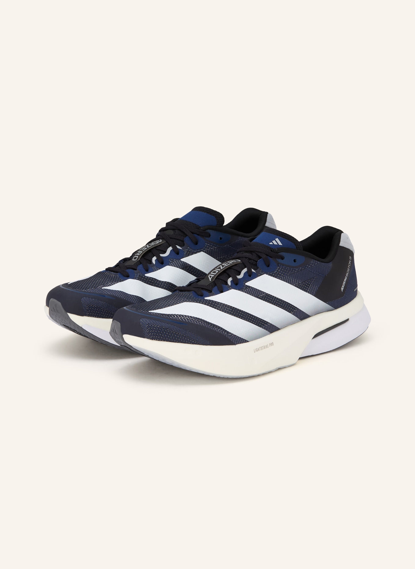 adidas Laufschuhe ADIZERO BOSTON 13: DUNKELBLAU / WEISS / SCHWARZ