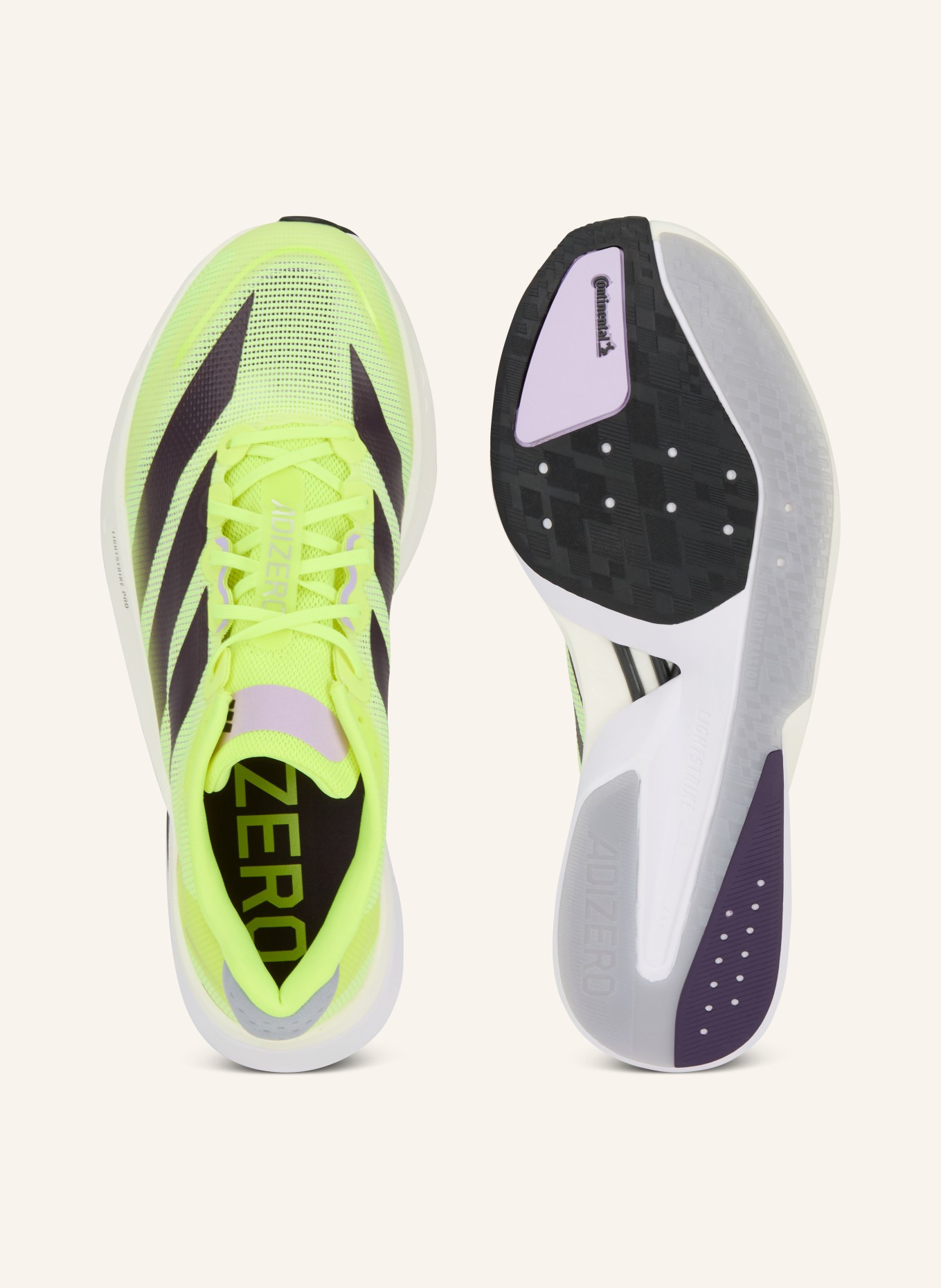 adidas Buty do biegania ADIZERO BOSTON 13: JASKRAWY ŻÓŁTY / CZARNY